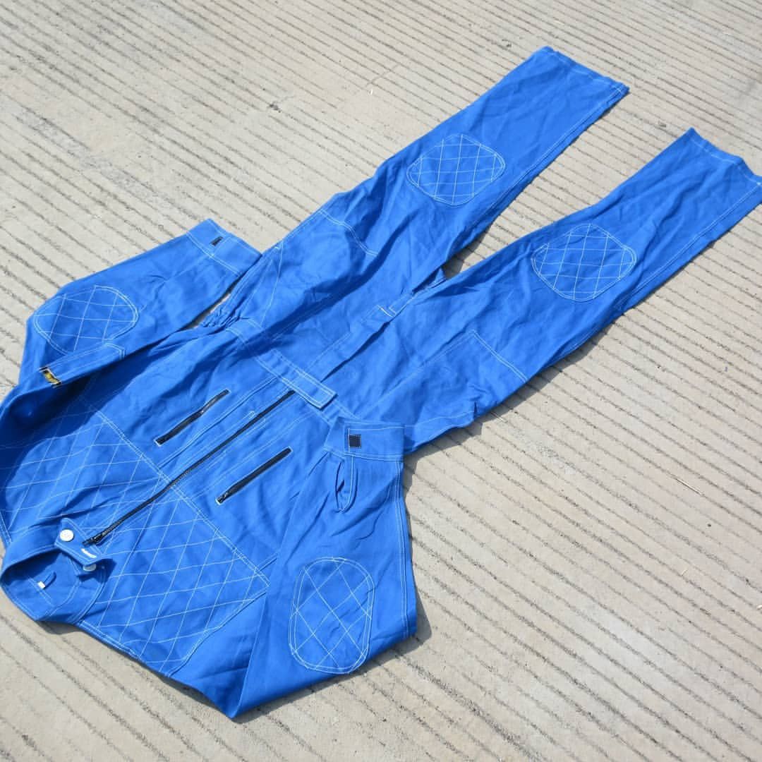Vintage Classic Mechanics ski suit Catelpack Blue Pastel Overalls Size US L / EU 52-54 / 3 - 5 Thumbnail