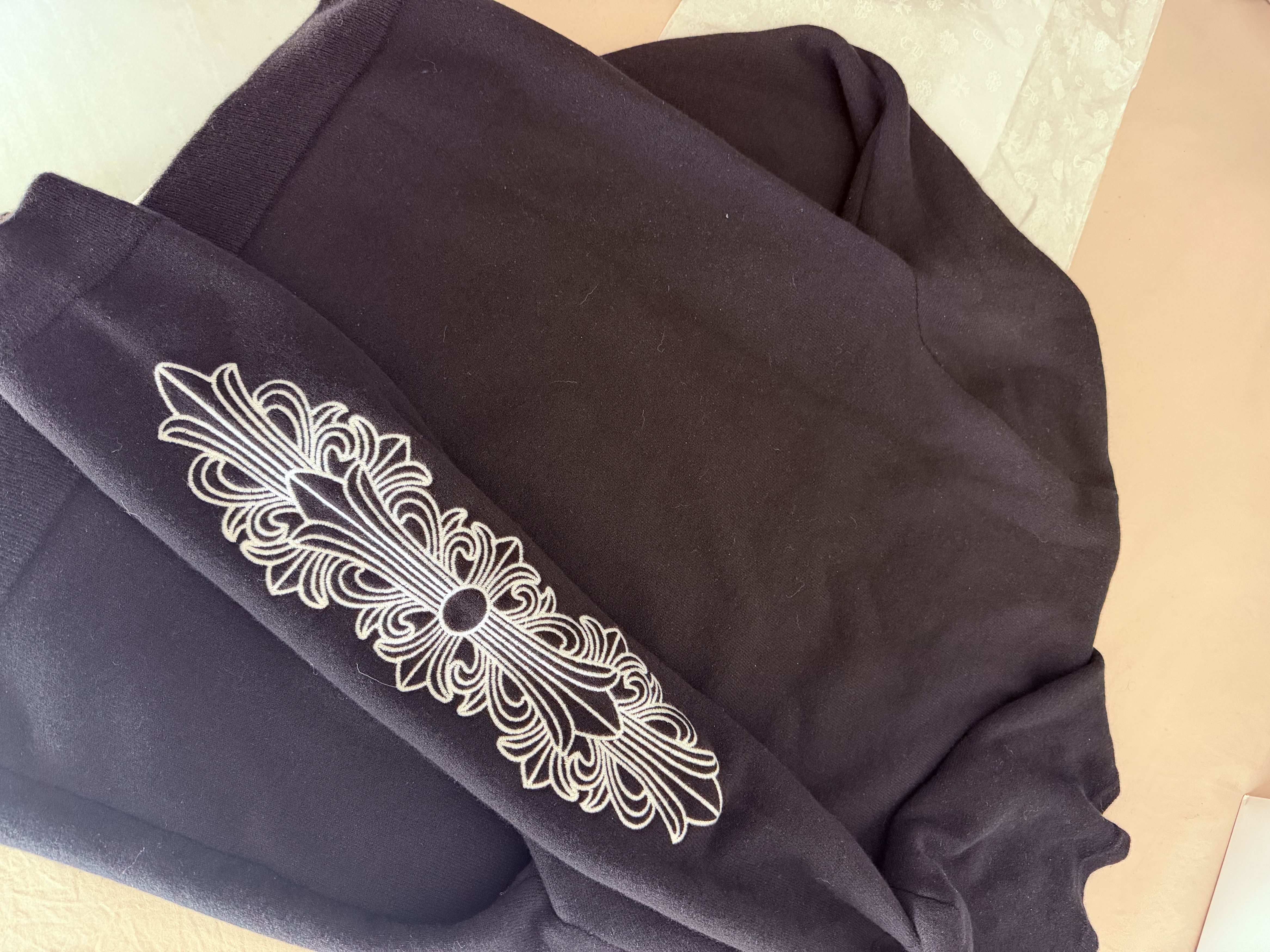 Chrome Hearts ChromeHearts Cashmere Hoodie Floral Size US L / EU 52-54 / 3 - 7 Thumbnail