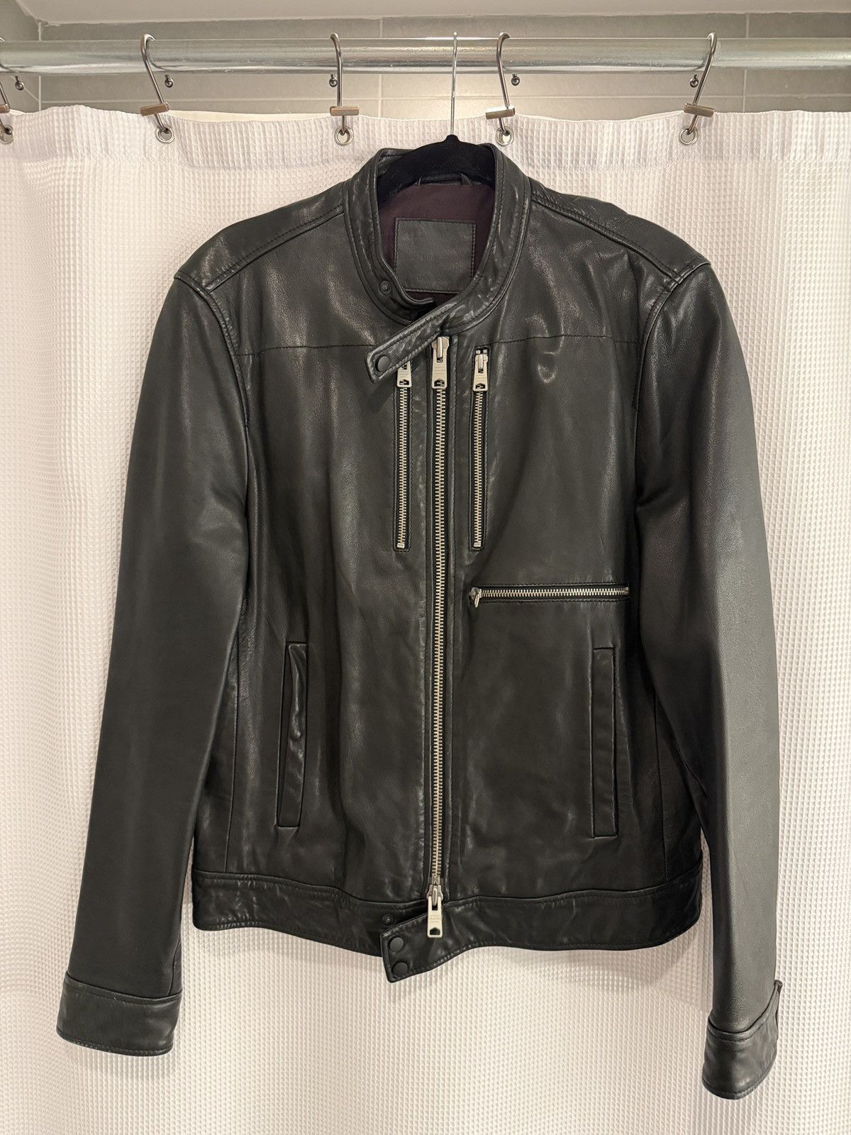 Allsaints ALLSAINTS Men’s Racer Leather Jacket Size US M / EU 48-50 / 2 - 1 Thumbnail