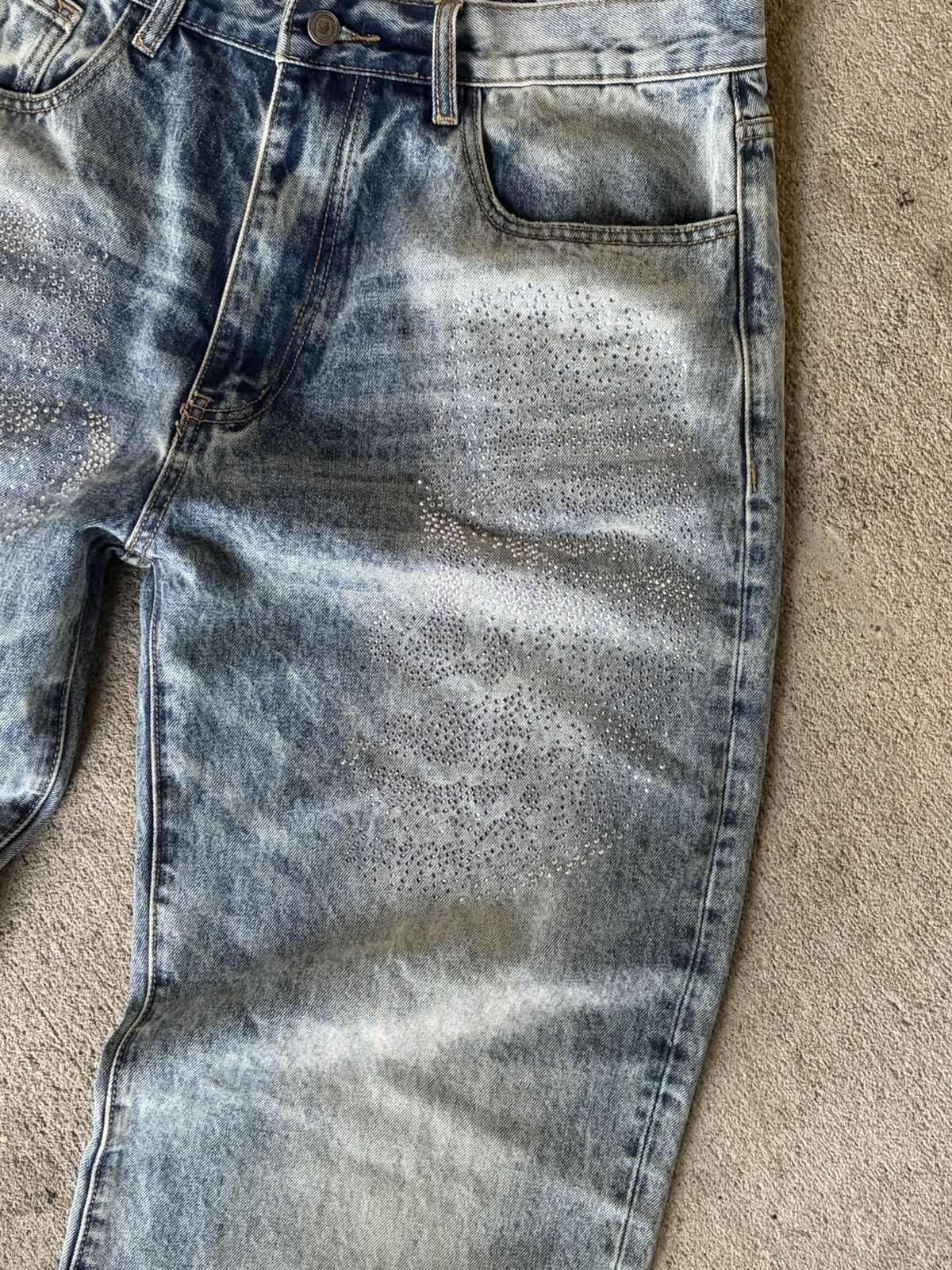 KidSuper KidSuper RhineStone Face Jeans Size US 36 / EU 52 - 2 Thumbnail