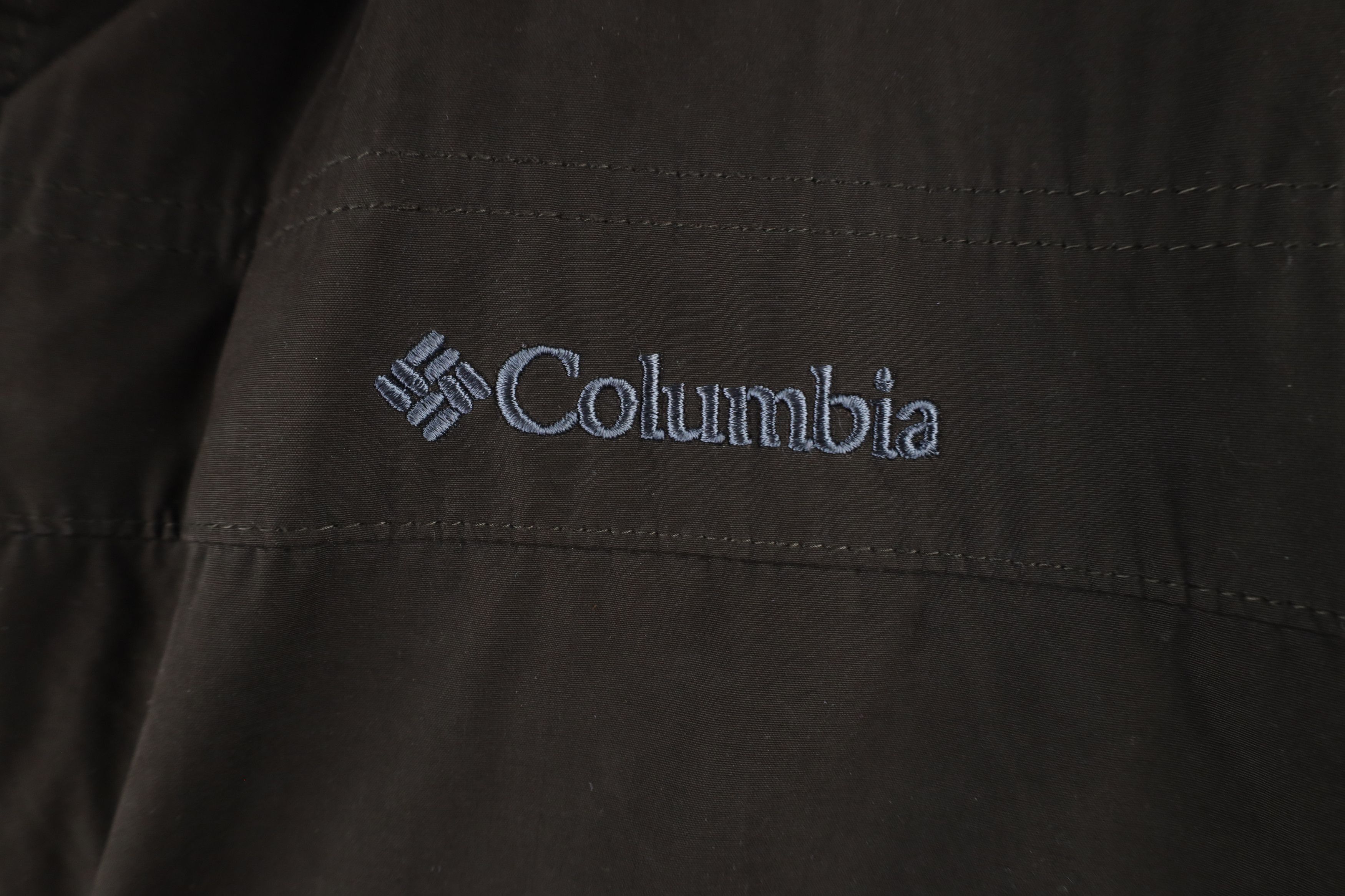 Columbia × Vintage Vintage Columbia Spell Out Fleece Lined Bomber Jacket Brown Size US XXL / EU 58 / 5 - 4 Thumbnail
