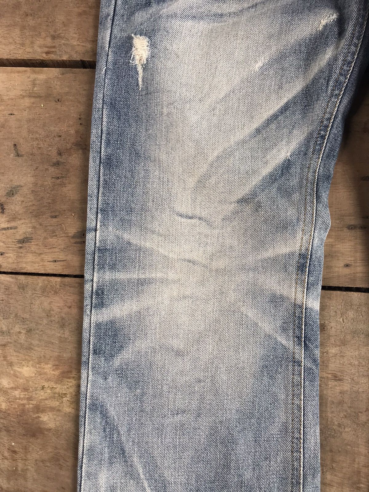 Seditionaries 💥FLARE💥90s STYLE IMPROVES SICK FADES DISTRESSED DENIM F394 Size US 32 / EU 48 - 7 Thumbnail