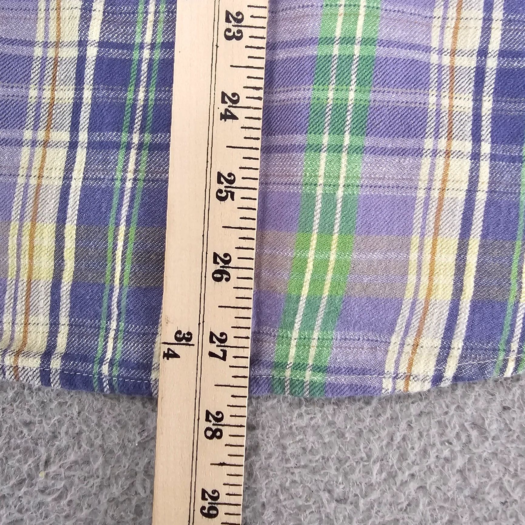 Uniqlo Uniqlo Shirt Mens Medium Purple Plaid Slim Flannel Button Up Long Sleeve Casual Size US M / EU 48-50 / 2 - 7 Thumbnail