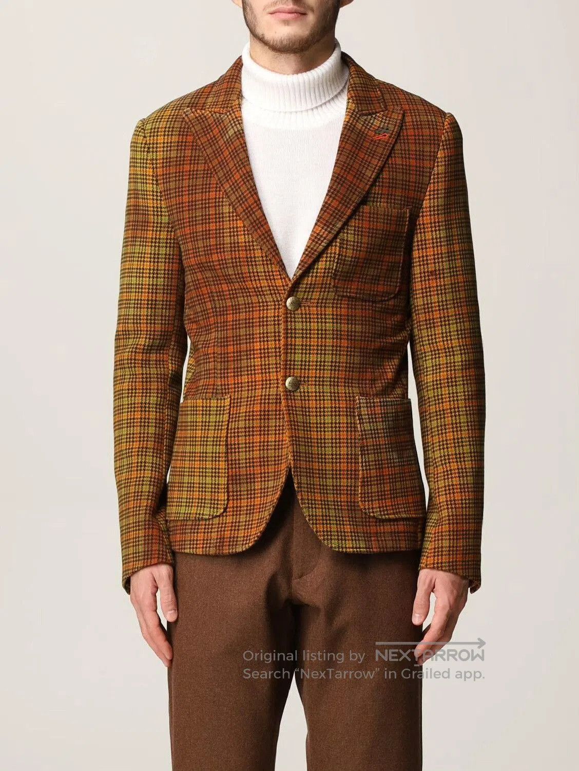 Daniele Alessandrini Daniele Alessandrini Check Blazer Jacket. Size US M / EU 48-50 / 2 - 2 Thumbnail