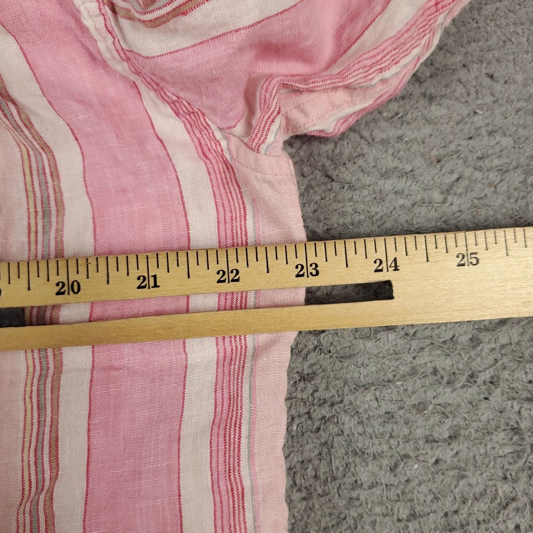 Tommy Bahama Tommy Bahama Button-Up Shirt Mens Large Pink Striped Linen Cotton Long Sleeve Tropical Size US L / EU 52-54 / 3 - 5 Thumbnail