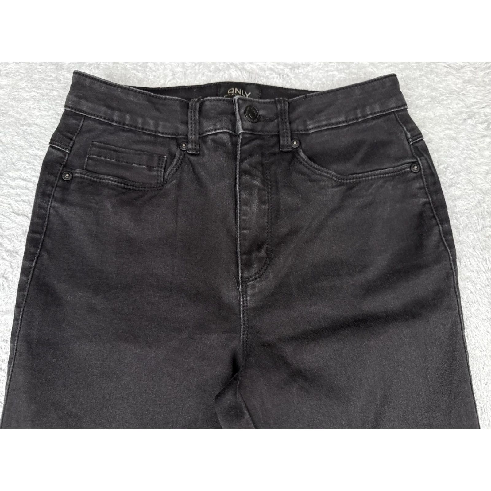Vintage ONLY Jeans Womens Black 24x31 Denim Bootcut Flare High Rise Casual Jeans Womens Size 42" / US 20 - 4 Thumbnail