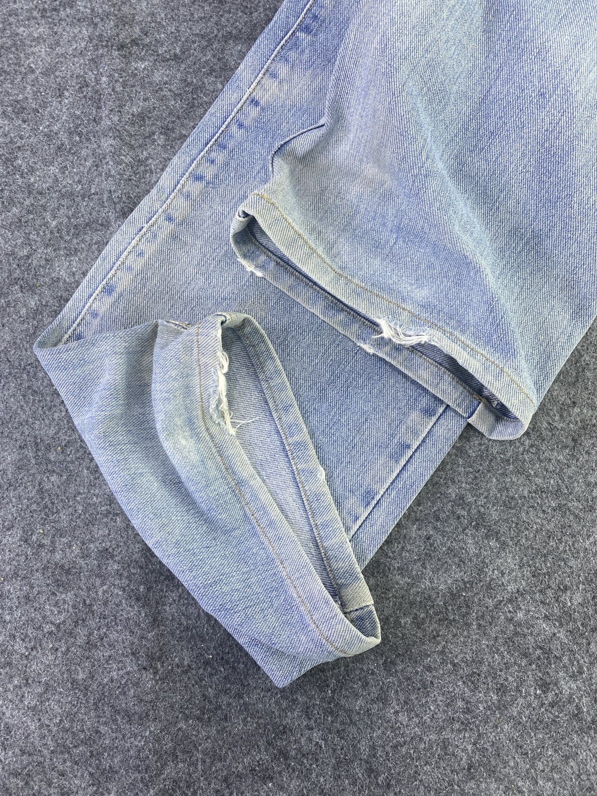 Edwin × Japanese Brand × Jean Edwin 604 Distress Blue Wash Denim - J903 Size US 29 - 10 Thumbnail