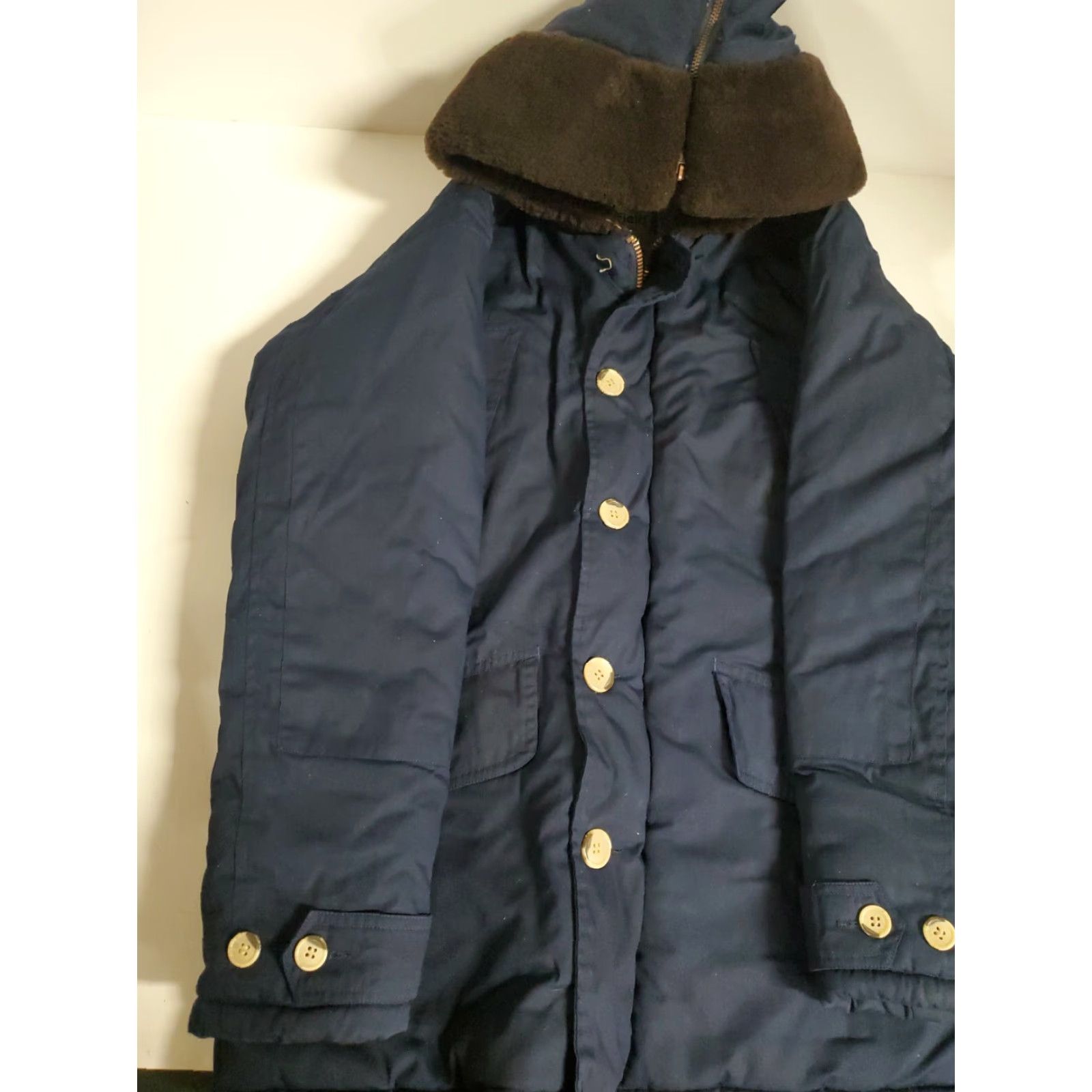 Penfield Penfield Trailwear Hooded Hudson Wax Cloth Size Medium Navy Blue Penfield Jacket Size US M / EU 48-50 / 2 - 2 Thumbnail