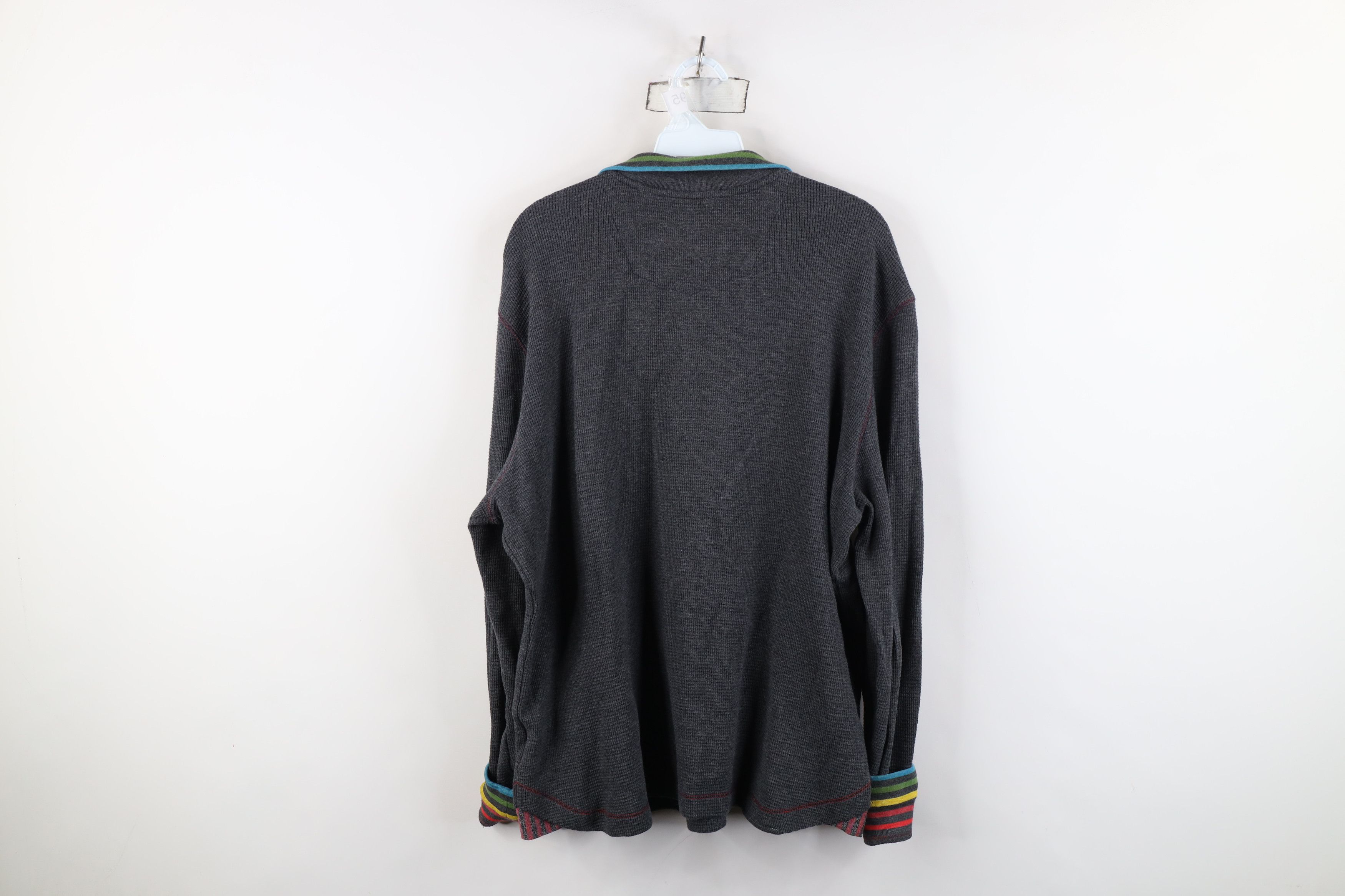 Robert Graham Robert Graham Thermal Waffle Knit Half Zip Pullover Sweater Size US L / EU 52-54 / 3 - 13 Thumbnail