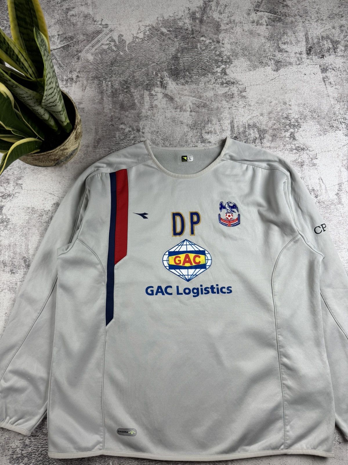 Diadora Crystal Palace Player Issue LongSleeve Diadora Soccer Football Jersey Sweatshirt Size US L / EU 52-54 / 3 - 4 Thumbnail