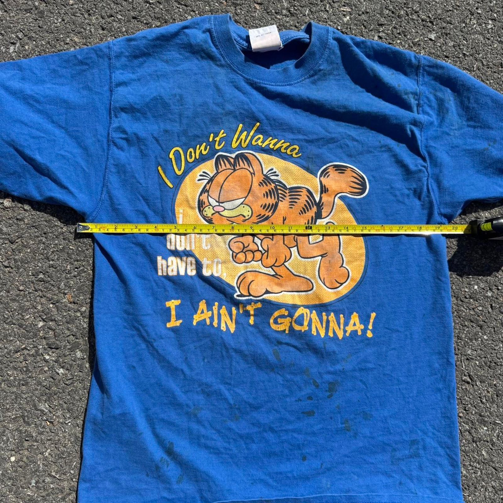 Other Vintage 90s Garfield “I Ain’t Gonna” T-Shirt Size Medium Size US M / EU 48-50 / 2 - 6 Thumbnail