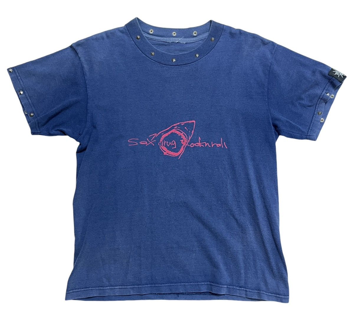 Seditionaries × Vintage Vintage Sex Drug Rocknroll Studded T Shirt Size US XS / EU 42 / 0 - 1 Thumbnail