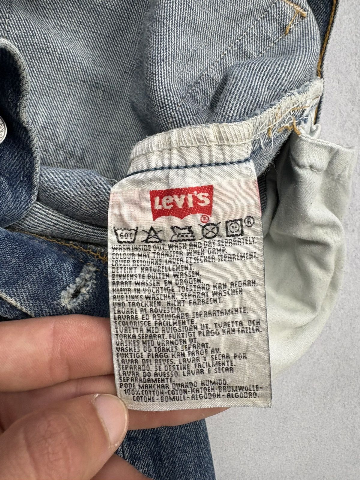 Levi's Vintage Clothing Vintage Levi’s 501 Made in UK Jeans W32 L32 90s Y2K Bitton Size US 32 / EU 48 - 17 Thumbnail