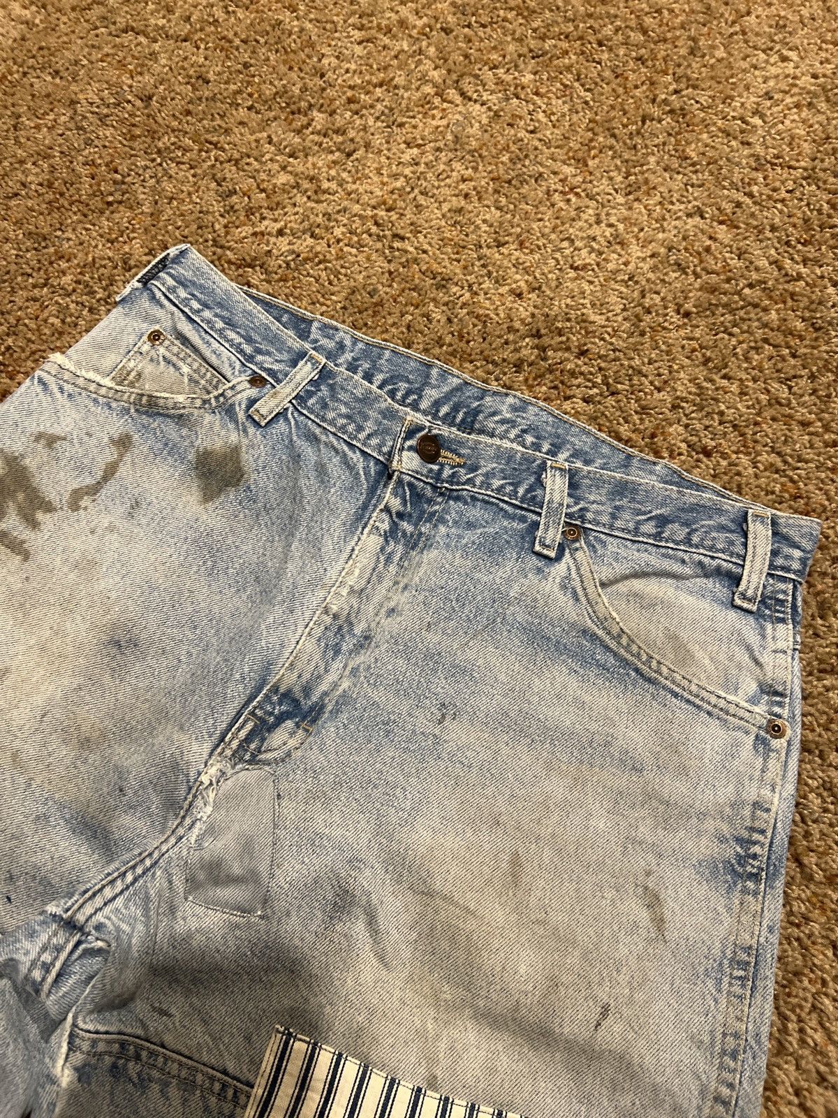 Vintage Vintage Dickies Crazy Distressed Repaired Carpenter Jeans Size US 34 / EU 50 - 7 Thumbnail