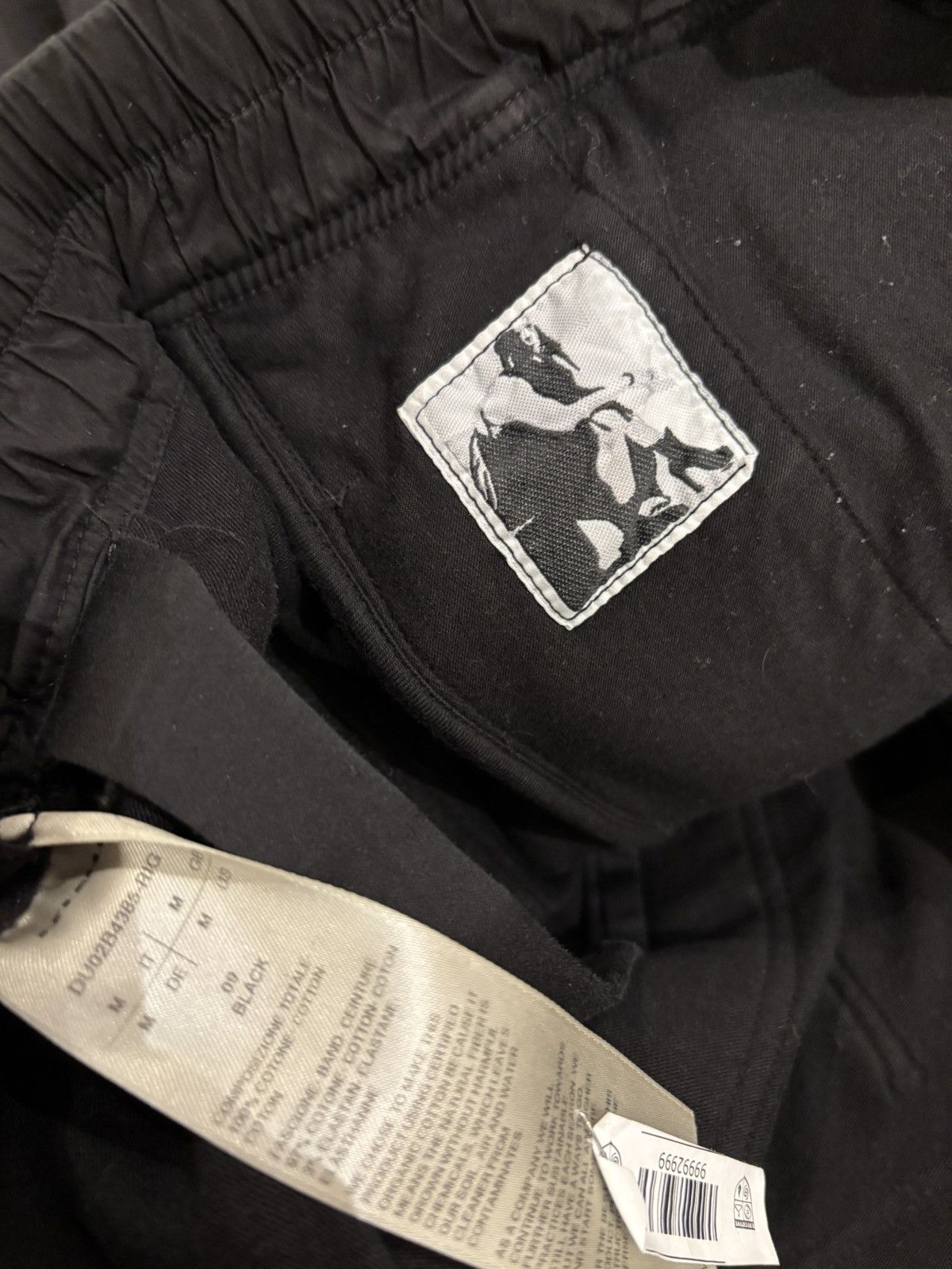 Rick Owens Drkshdw Rick Owens Drksdhw Double Pocket Drawstring Sweatpants Black Size US 32 / EU 48 - 5 Thumbnail