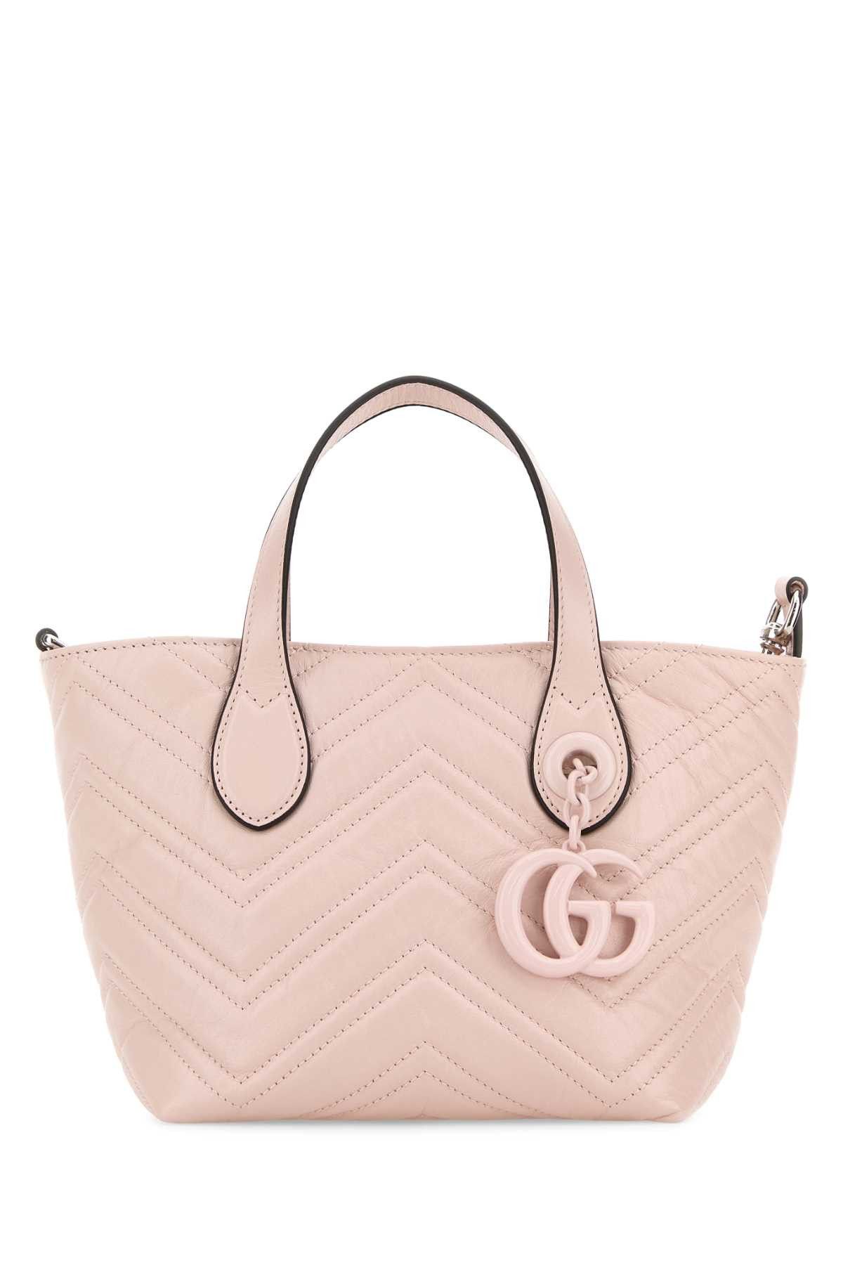 Gucci Pastel Pink Leather Small Gg Marmont Handbag Size ONE SIZE - 1 Thumbnail