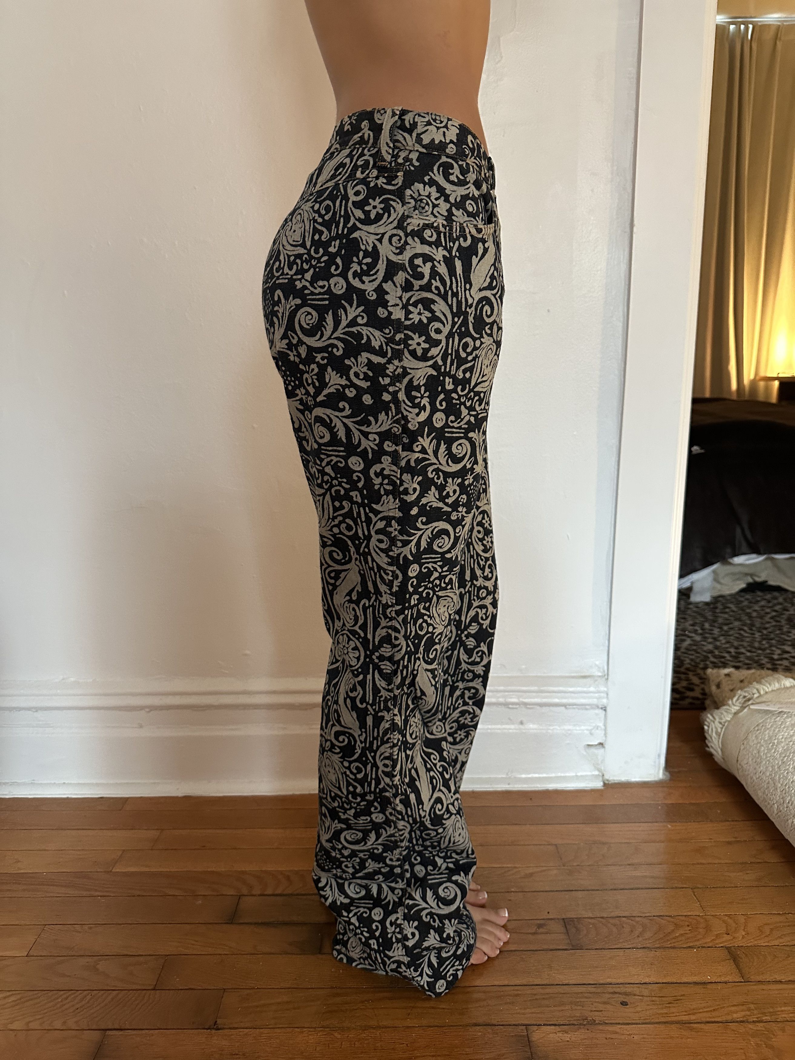 Moschino Moschino Baroque Print Denim Size 27" / US 4 / IT 40 - 2 Thumbnail
