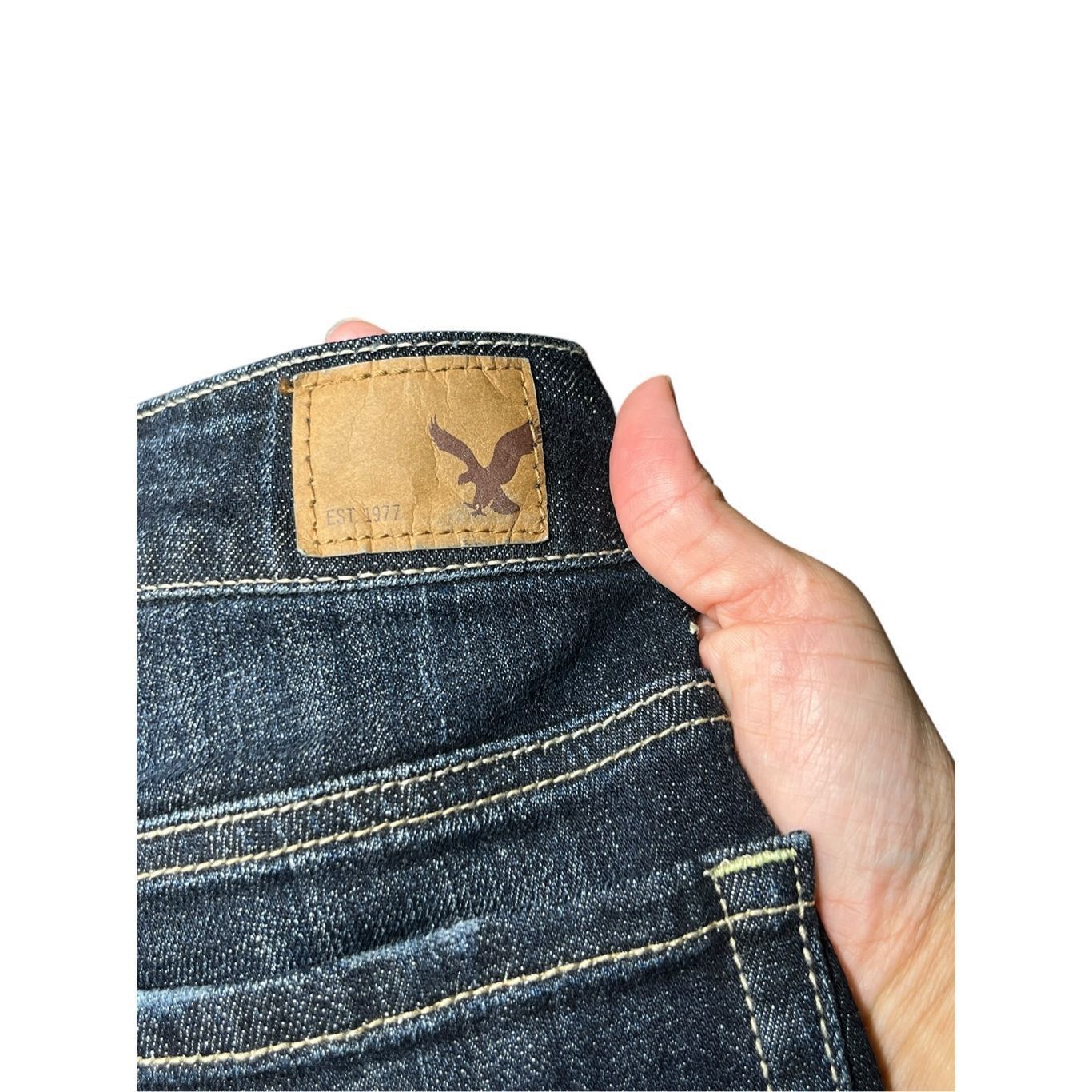American Eagle Outfitters American Eagle Stretch Jean Shorts Size 2 Size 26" / US 2 / IT 38 - 4 Thumbnail