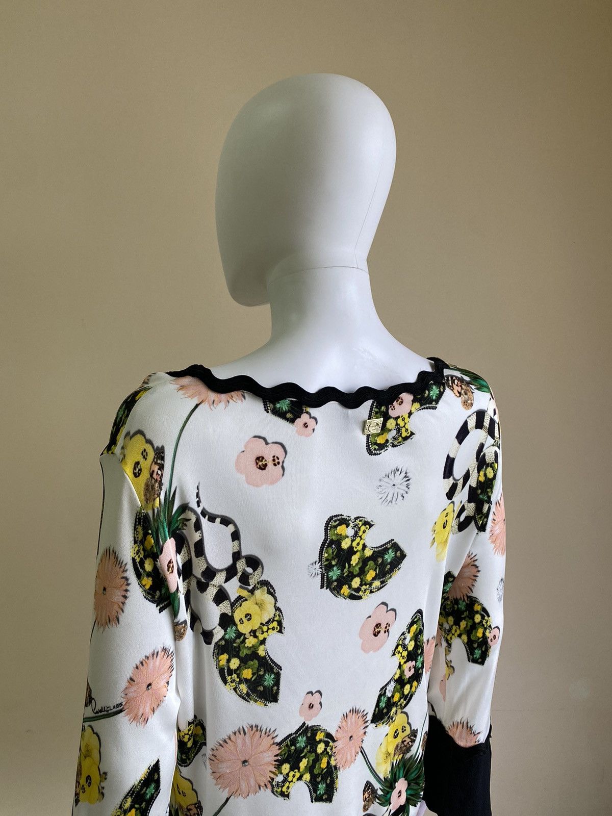 Roberto Cavalli Roberto Cavalli Class Floral Long Sleeve Top Size M-L Size M / US 6-8 / IT 42-44 - 7 Thumbnail