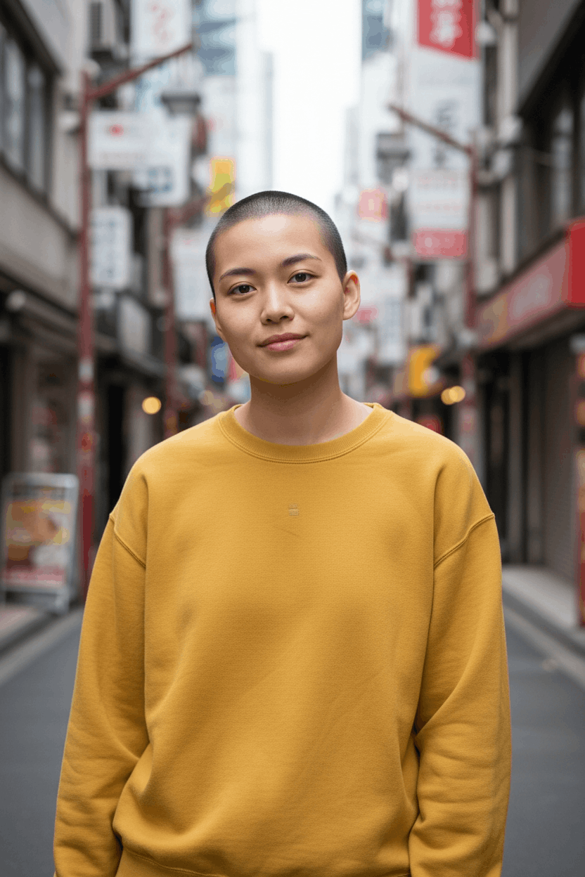 Japanese Brand Vintage 90's UNIQLO Yellow Plain Sweatshirts Jumper Size US XL / EU 56 / 4 - 1 Thumbnail