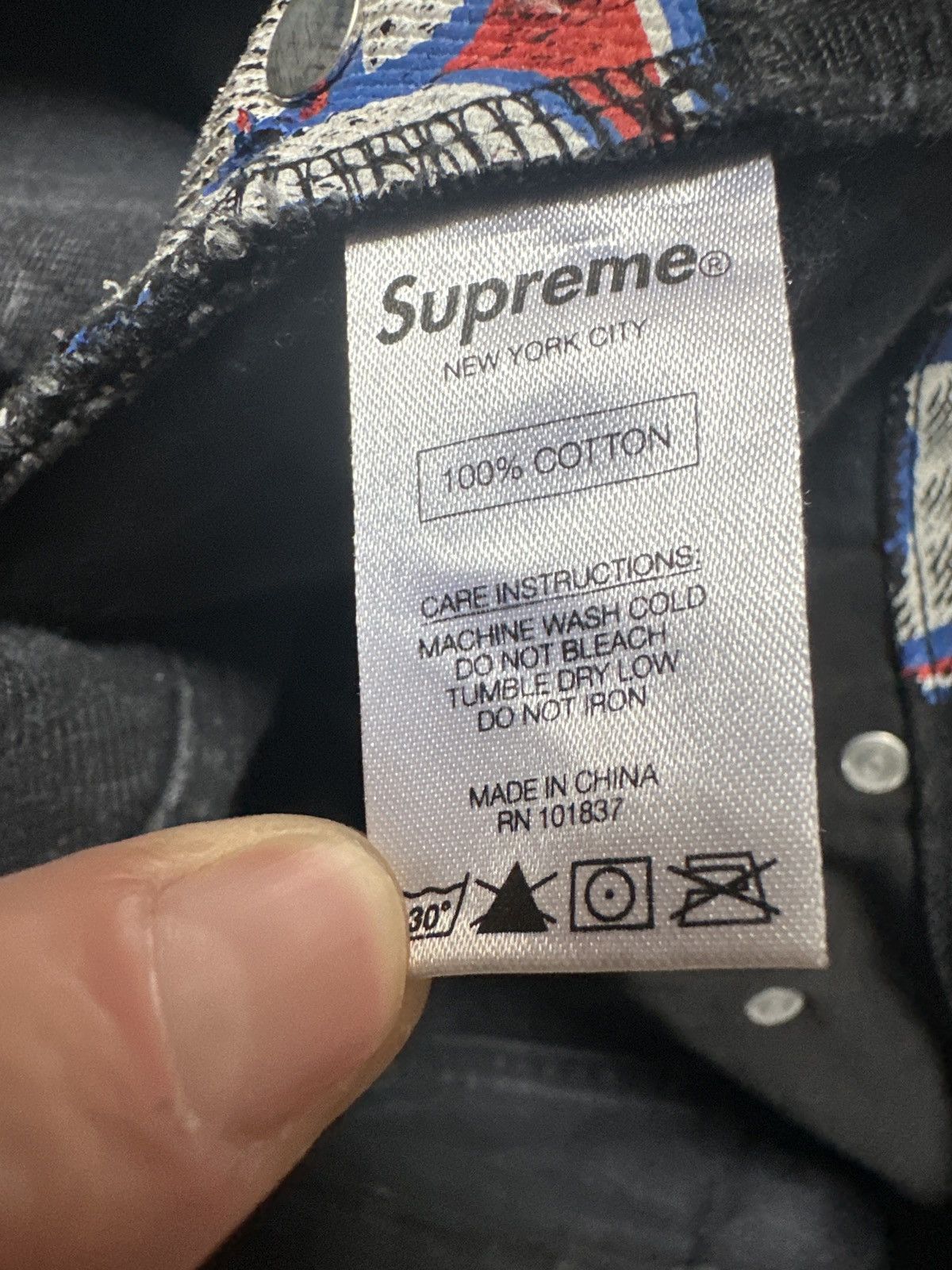 Supreme Supreme 666 Black Denim Size US 34 / EU 50 - 8 Thumbnail
