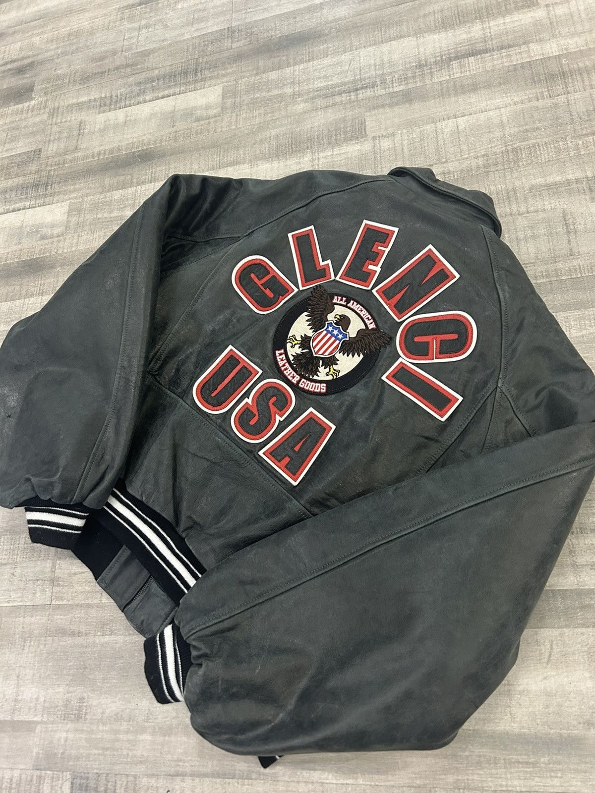 The GV Gallery The GV Gallery Raspberry Leather Varsity Jacket Size US L / EU 52-54 / 3 - 7 Thumbnail