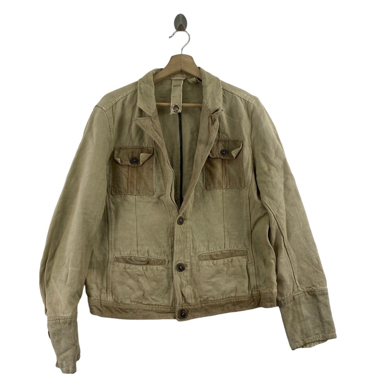 Other TERRIT Multi Pockets Button Up Leather Jacket Size US M / EU 48-50 / 2 - 1 Thumbnail