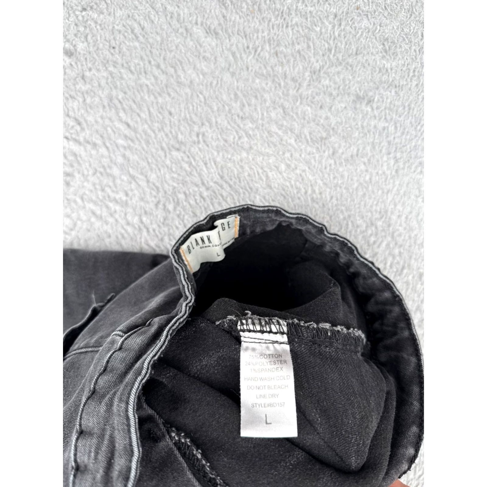 Free People Free People Jeans Women 24 Black Denim Flared High Rise Wide Leg 30 Inseam 24x30 Vintage No Size 42" / US 20 - 7 Thumbnail