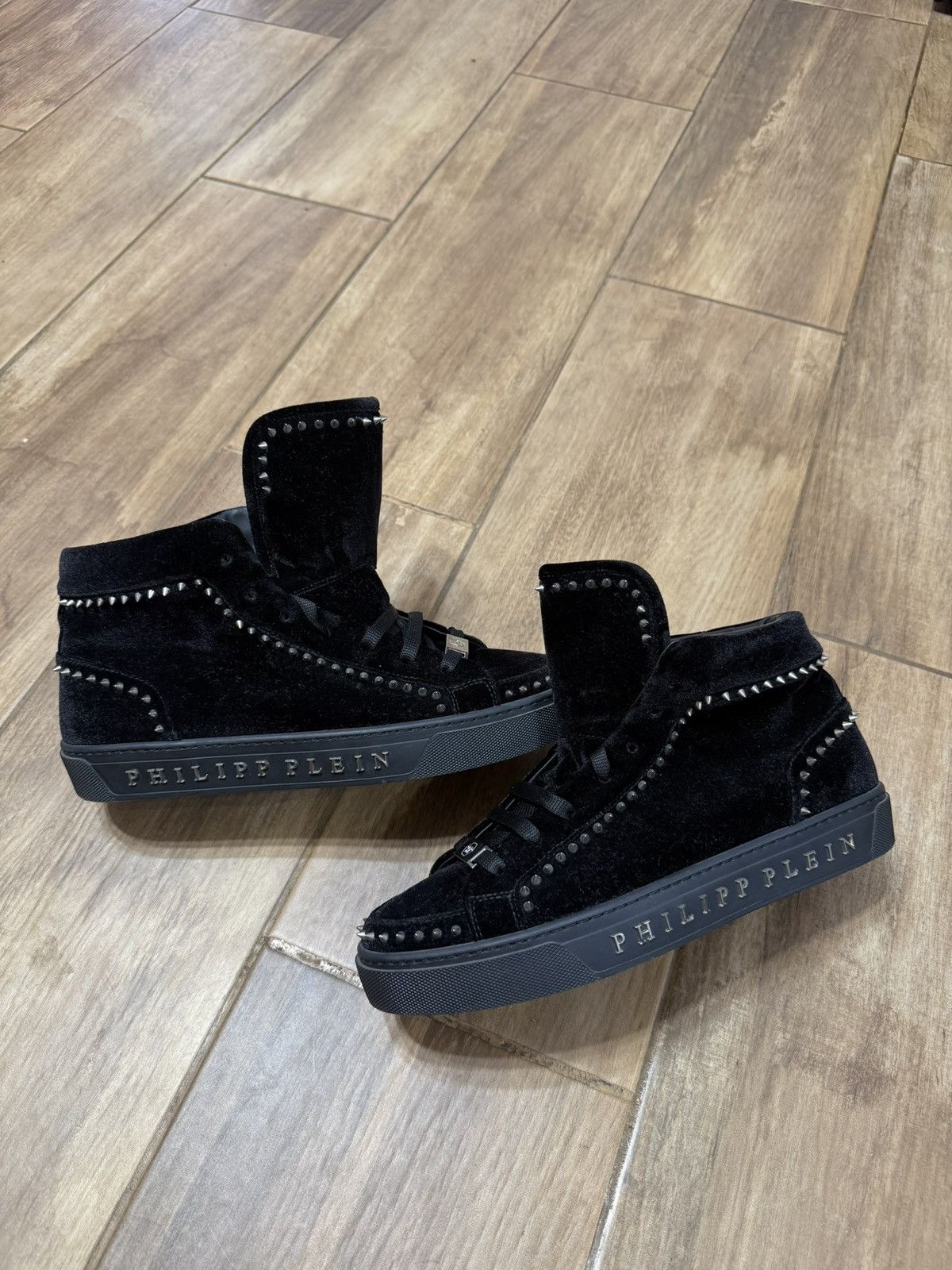 Philipp Plein Philipp Plein archive spike sneakers velvet high top Size US 8 / EU 41 - 5 Thumbnail