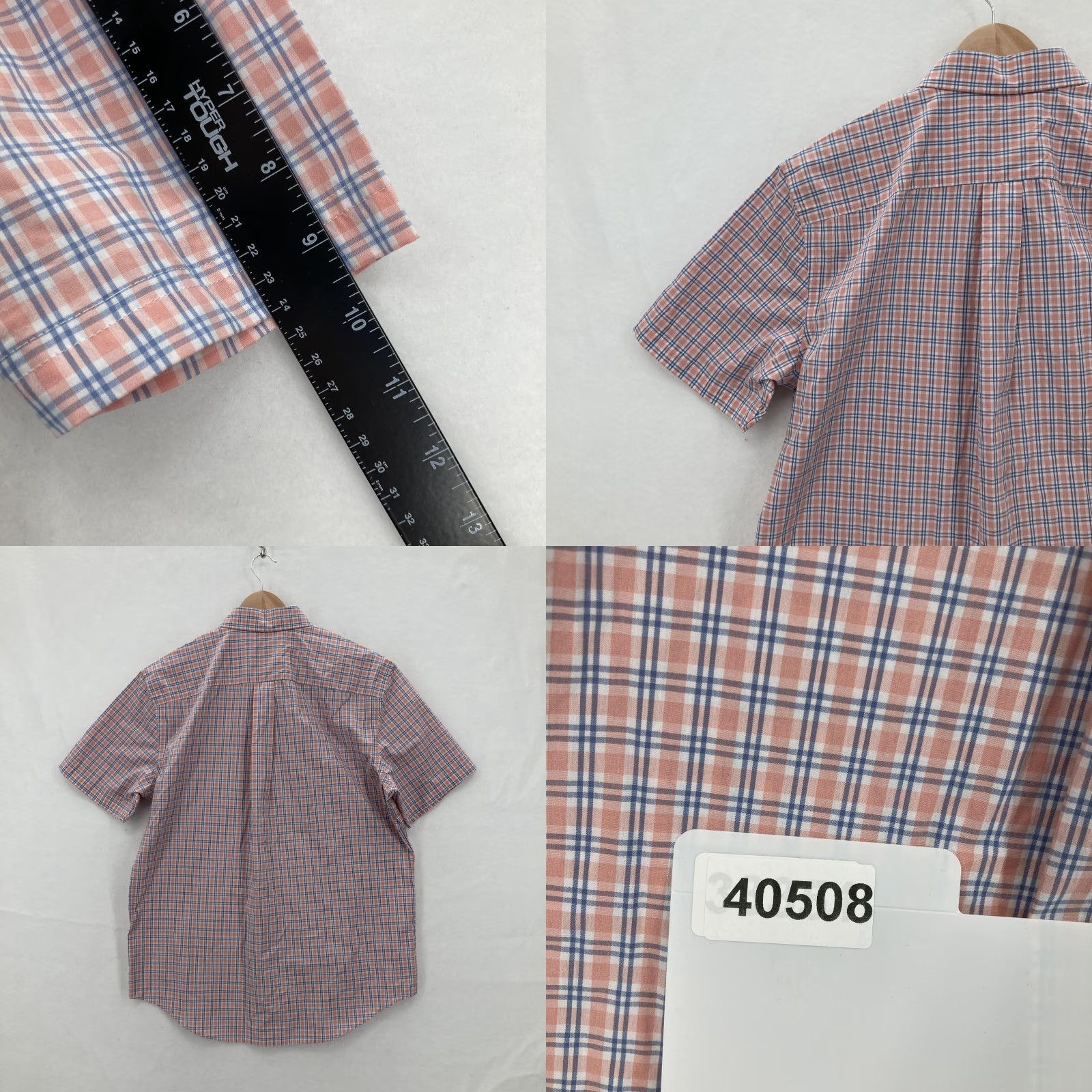 Croft & Barrow Croft & Barrow Shirt Mens Medium Orange Plaid Easy Care Short Sleeve Button Down Size US M / EU 48-50 / 2 - 9 Thumbnail