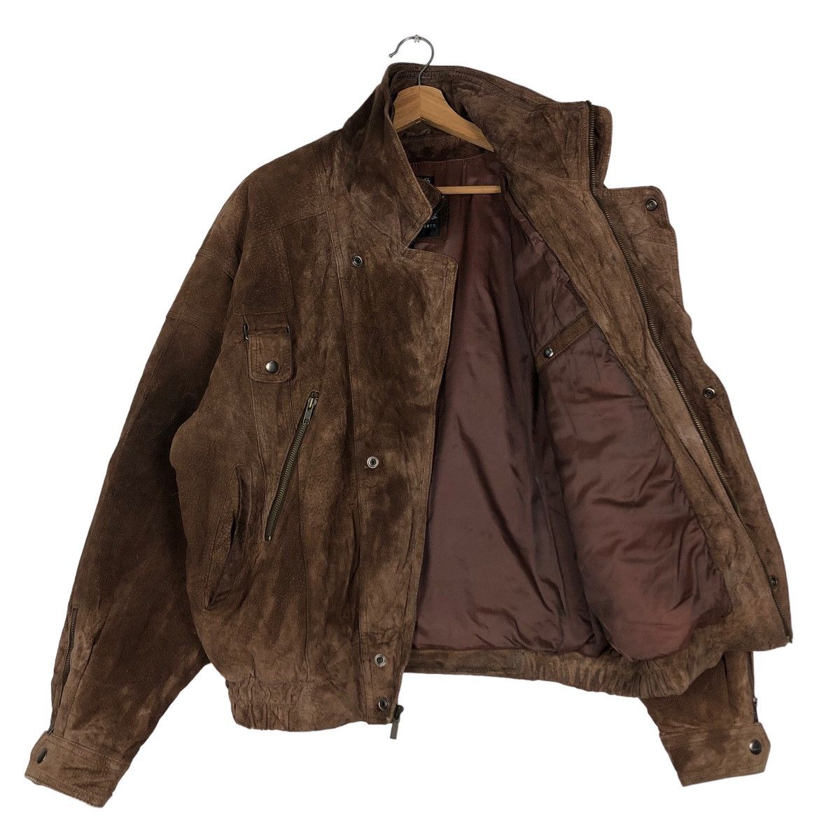 Issey Miyake 🔥Vintage Genuine Leather Jacket Biker Wilsons Leather Size US L / EU 52-54 / 3 - 11 Thumbnail