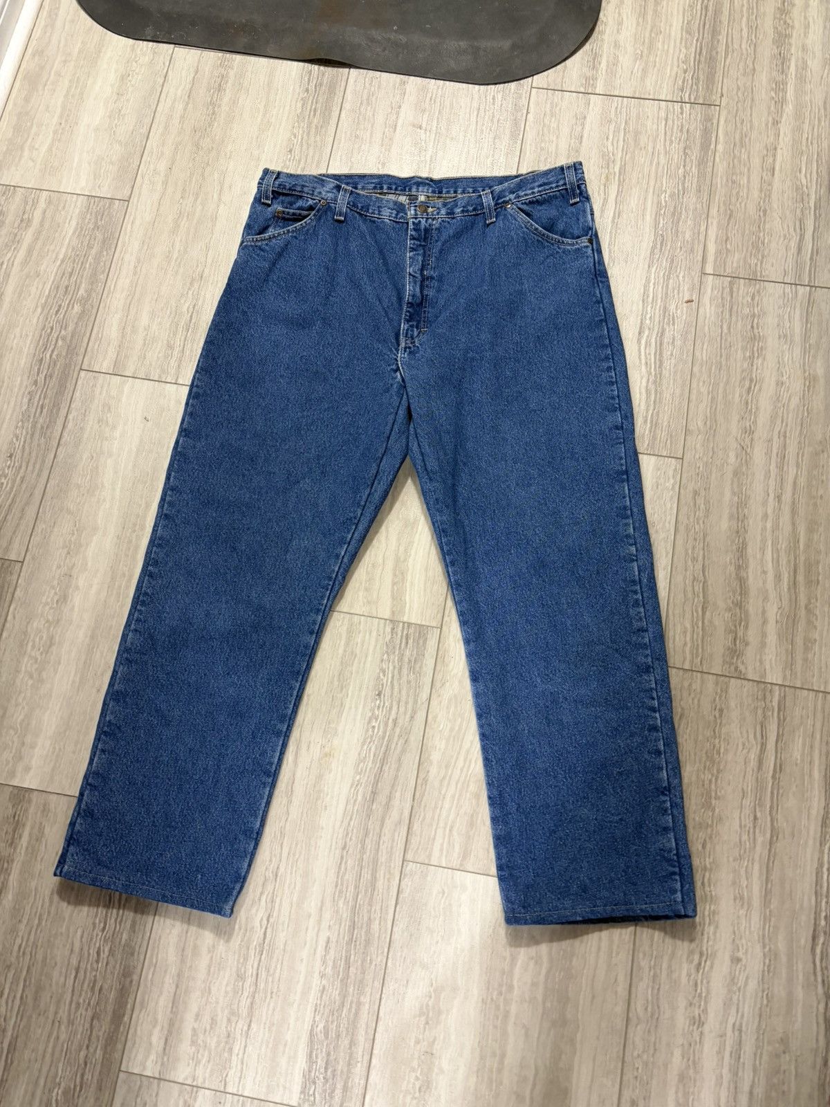 Carhartt DICKIES FLANNEL LINED WARM WORKWEAR DENIM Size US 42 / EU 58 - 3 Thumbnail