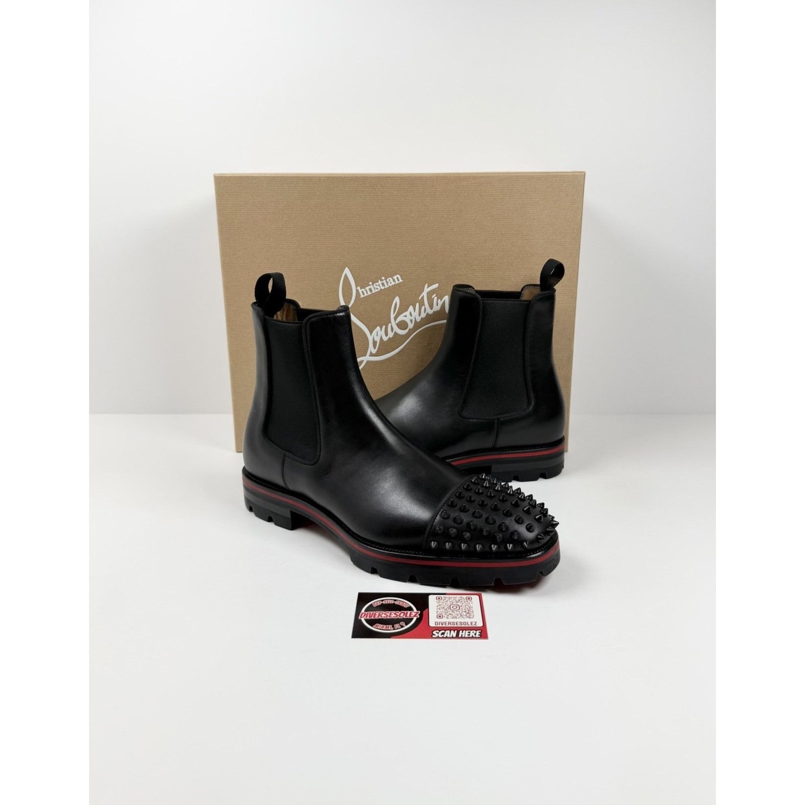Christian Louboutin Size 41EU/8US - Christian Louboutin Melon Spikes Boots NEW Size US 8 / EU 41 - 1 Thumbnail