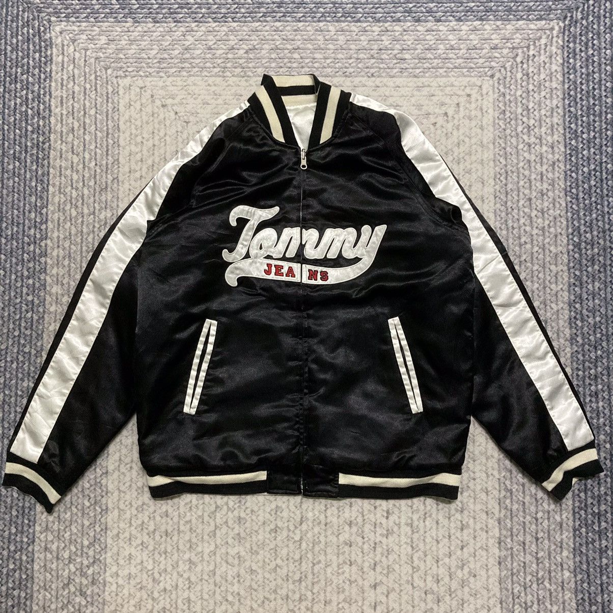 Tommy Hilfiger × Tommy Jeans × Vintage Rare Vintage Tommy Jeans Bomber/Sukajan Jacket Size US L / EU 52-54 / 3 - 1 Thumbnail