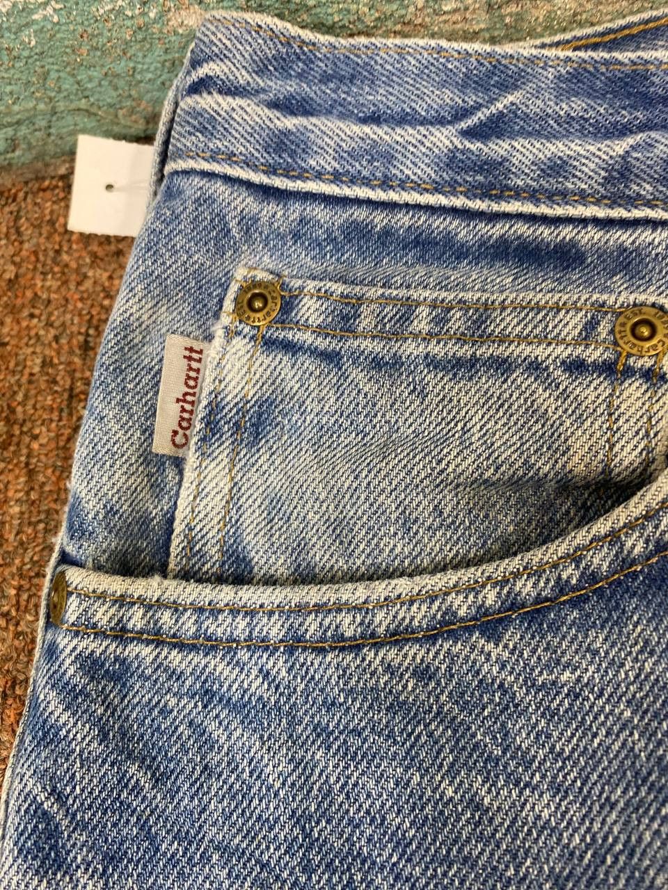 Carhartt vintage carhartt flannel lining denim nice design Size US 39 - 10 Thumbnail