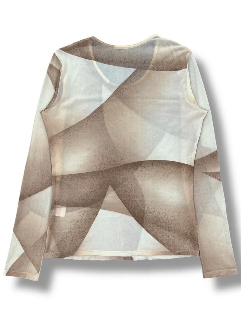 Issey Miyake Issey Miyake SS21 Abstract Mesh Nylon Sheer Beige Size M / US 6-8 / IT 42-44 - 2 Thumbnail