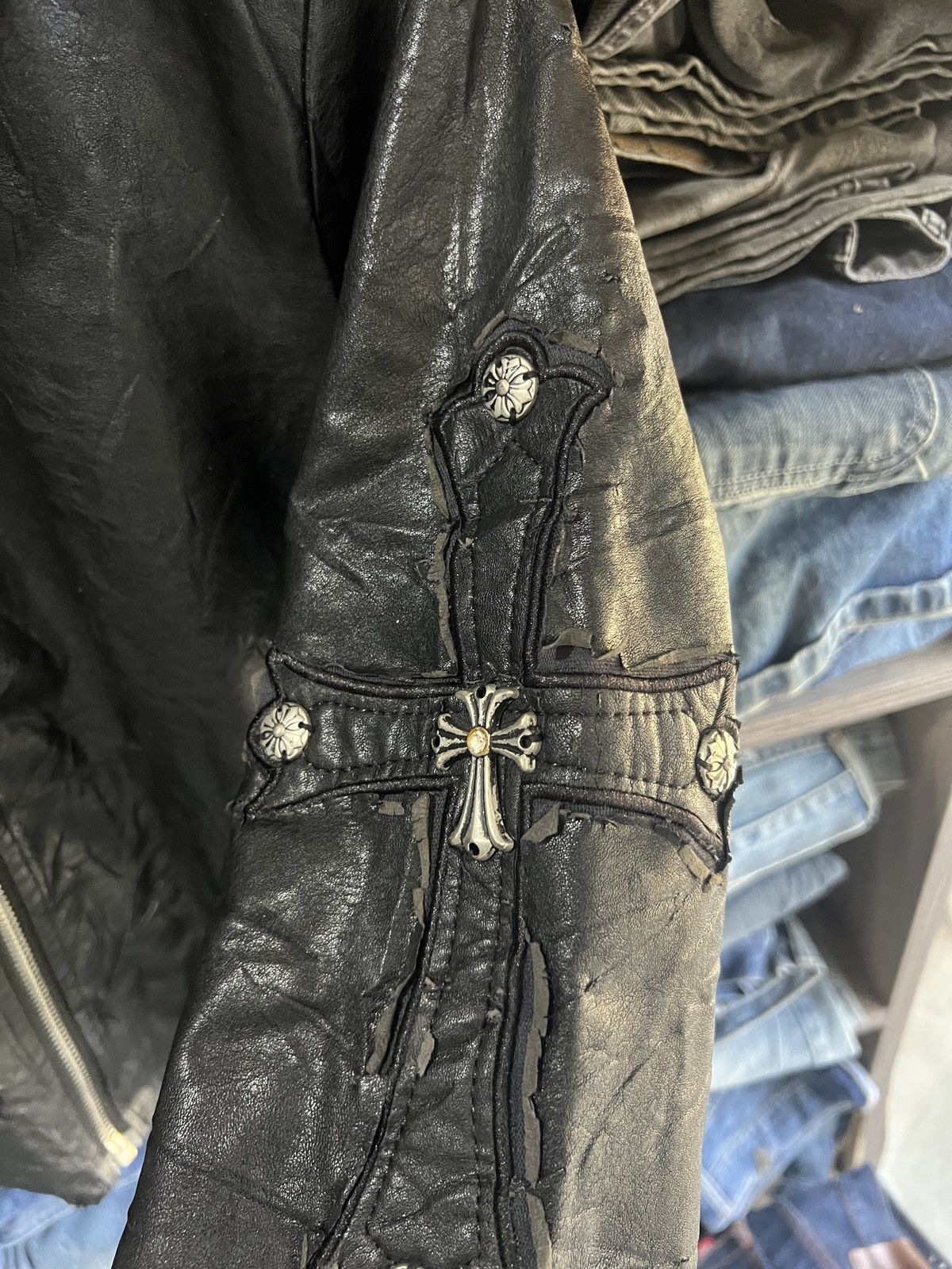 Other 🔥Distressed Yifan Collection Big Cross Jacket Size L / US 10 / IT 46 - 11 Thumbnail