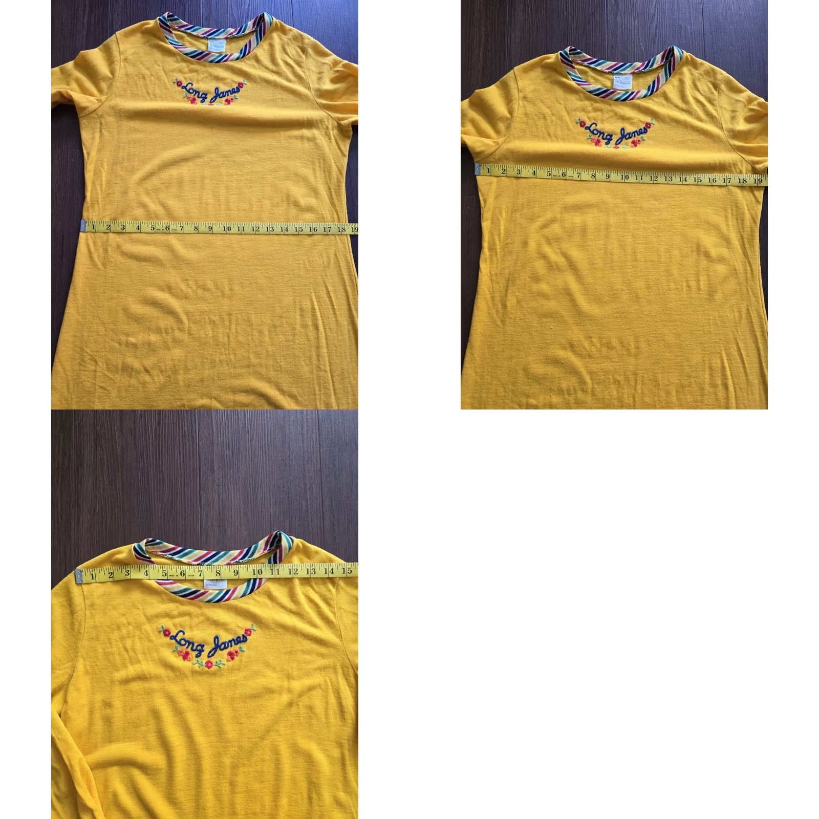 Vintage VINTAGE Yellow Long Nightgown Womens M Nighty 70s 80s J. C. Penney Cotton Blend Eveningwear Size ONE SIZE - 9 Thumbnail