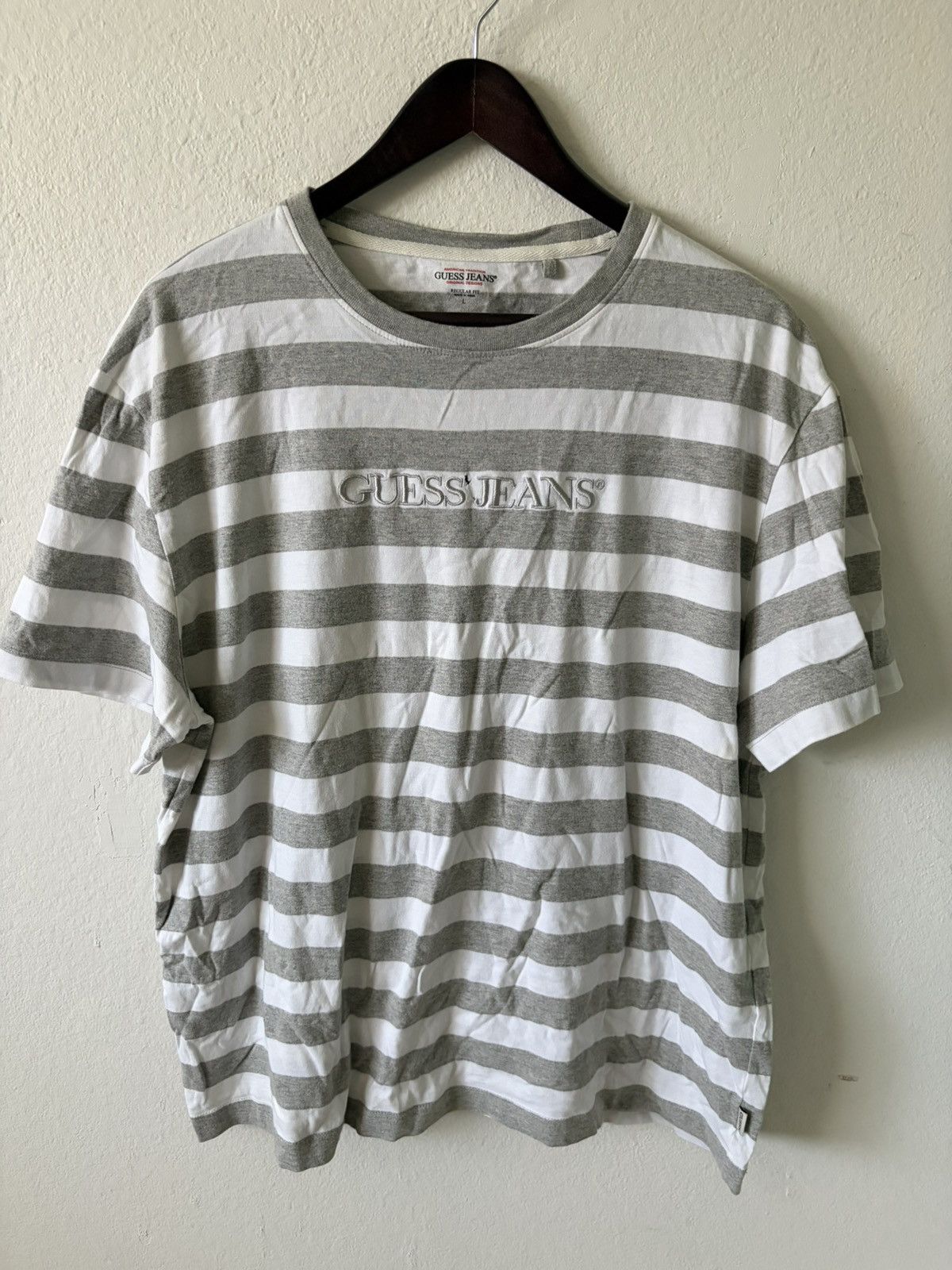 Guess Vintage Asap Rocky Striped Guess Tee Size US L / EU 52-54 / 3 - 1 Thumbnail