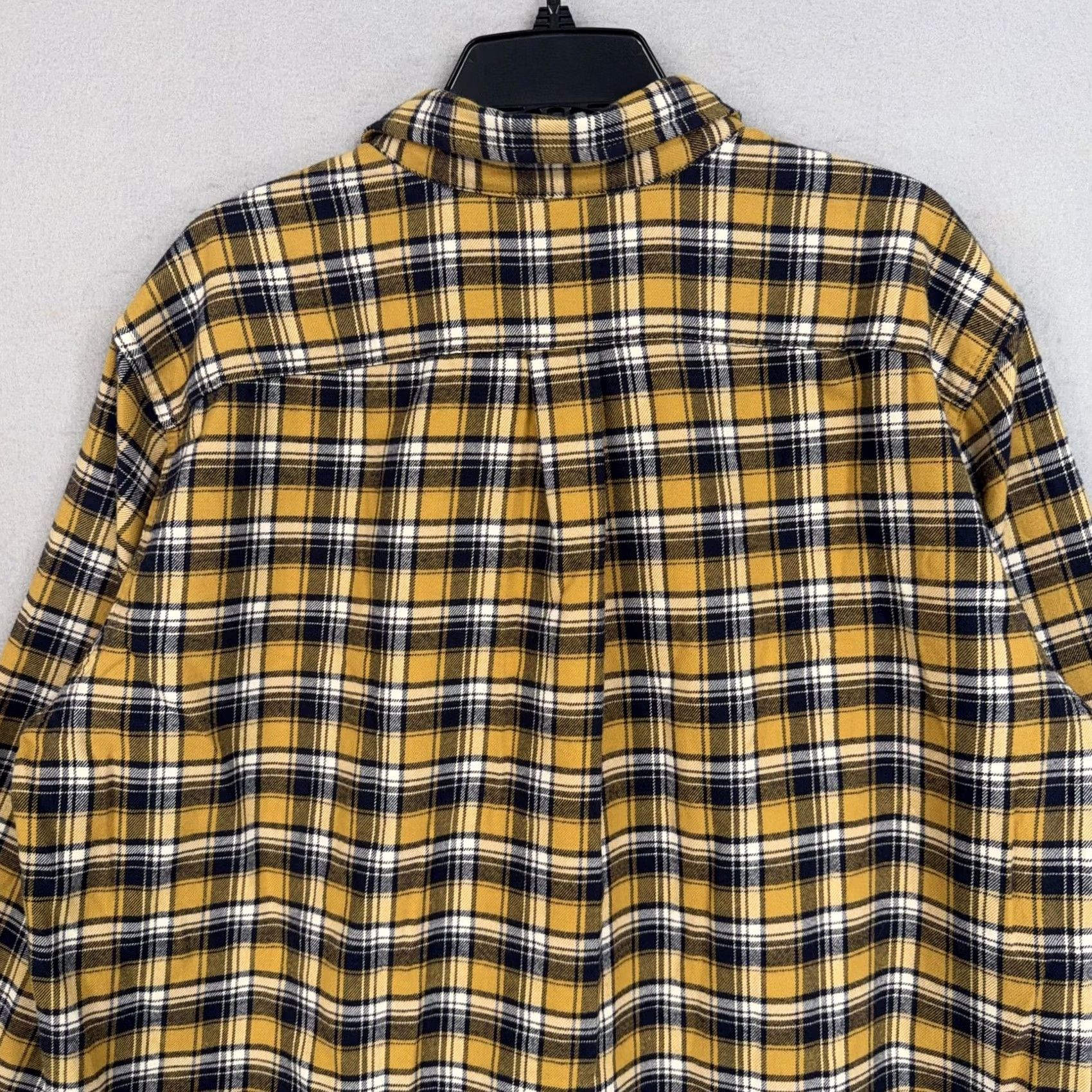 Eddie Bauer VINTAGE Eddie Bauer Shirt Mens XL Tall Yellow Plaid Flannel Relaxed Long Sleeve Button-Up) Size US XL / EU 56 / 4 - 7 Thumbnail