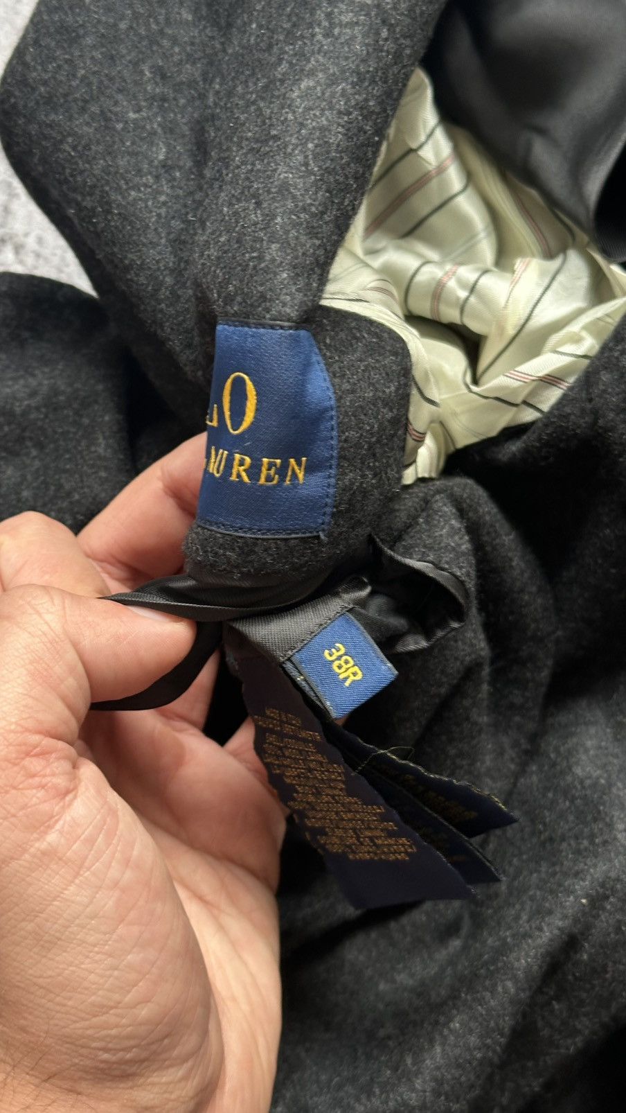 Polo Ralph Lauren Polo Ralph Lauren Wool Blazer With Suede Size 38R - 9 Thumbnail