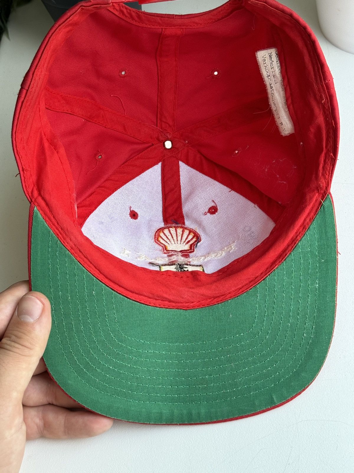 Ferrari Vintage 90s Ferrari Shell Formula 1 Cap Red Size ONE SIZE - 12 Thumbnail