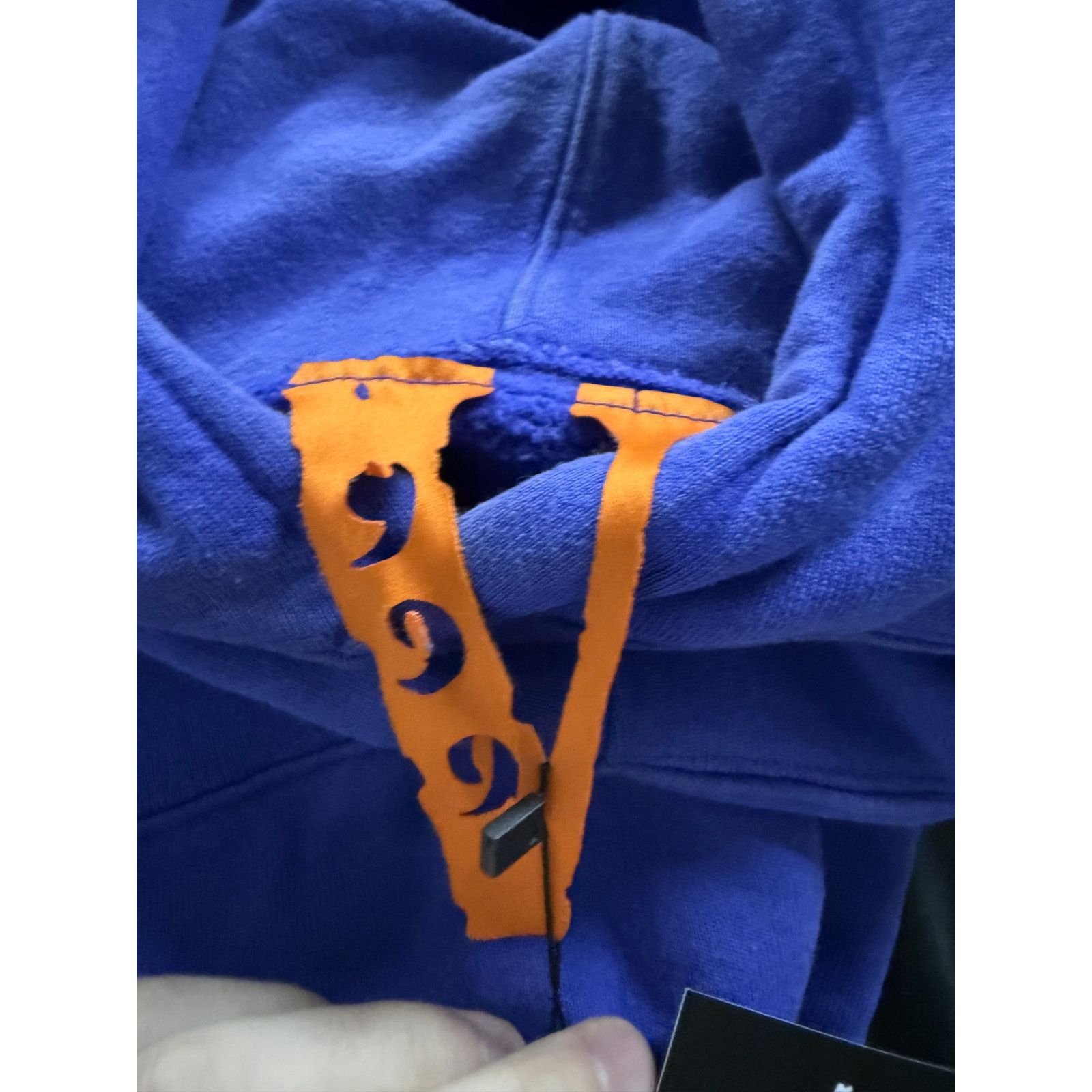 Vlone VLONE Juice Wrld Hoodie Blue Orange Used XL Size US XL / EU 56 / 4 - 4 Thumbnail