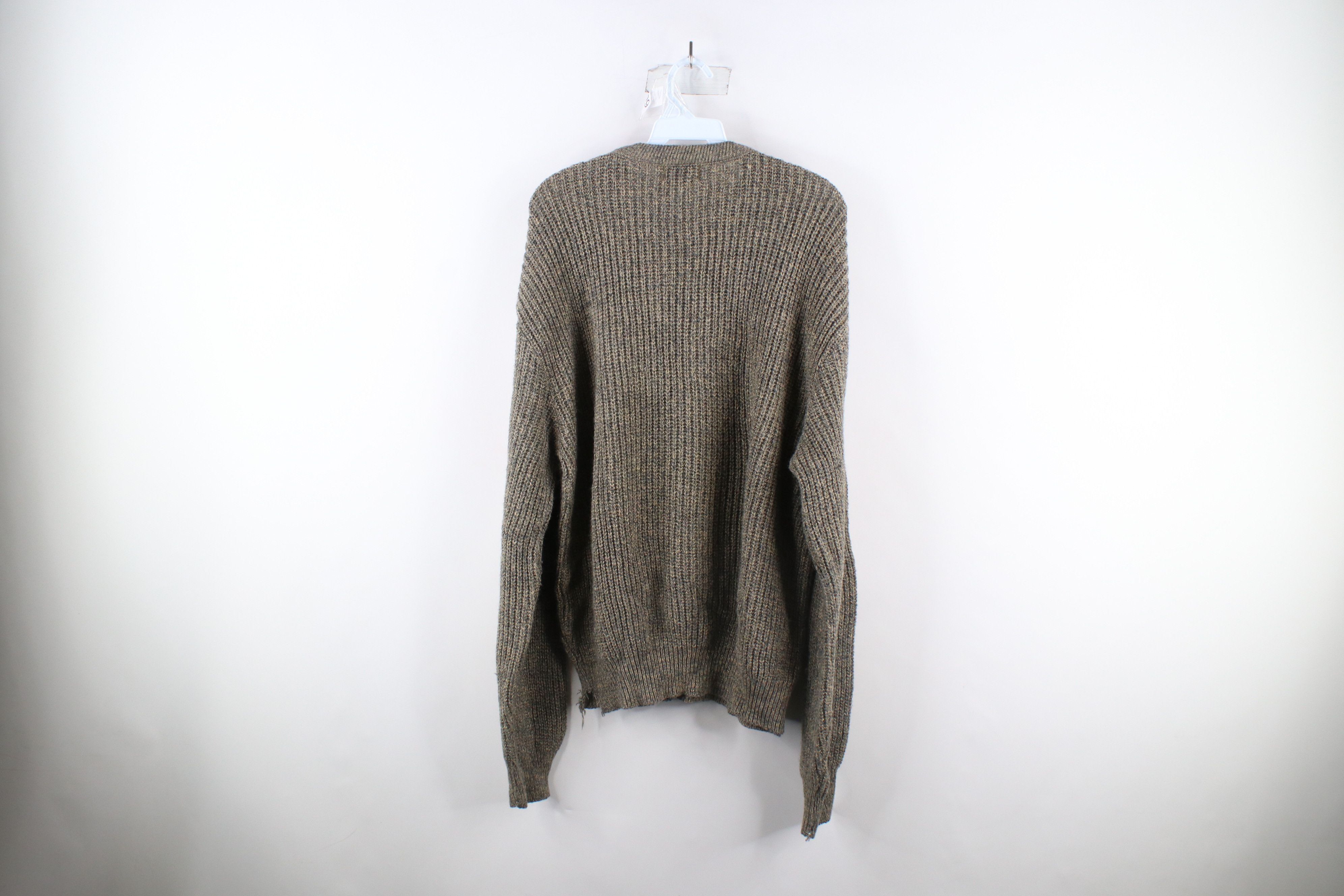 Vintage Vintage 90s Streetwear Blank Chunky Ribbed Knit Sweater USA Size US M / EU 48-50 / 2 - 8 Thumbnail