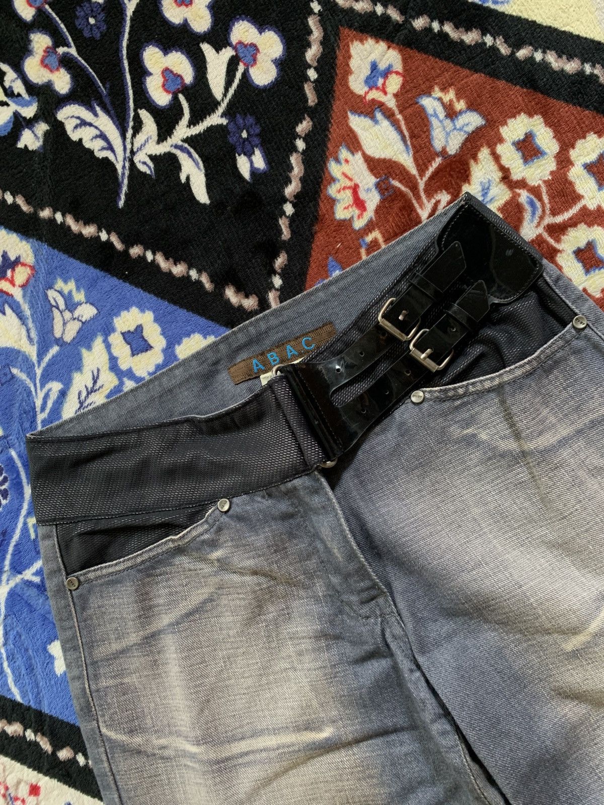 If Six Was Nine Abac Japanese Baggy Jeans Size US 29 - 4 Thumbnail