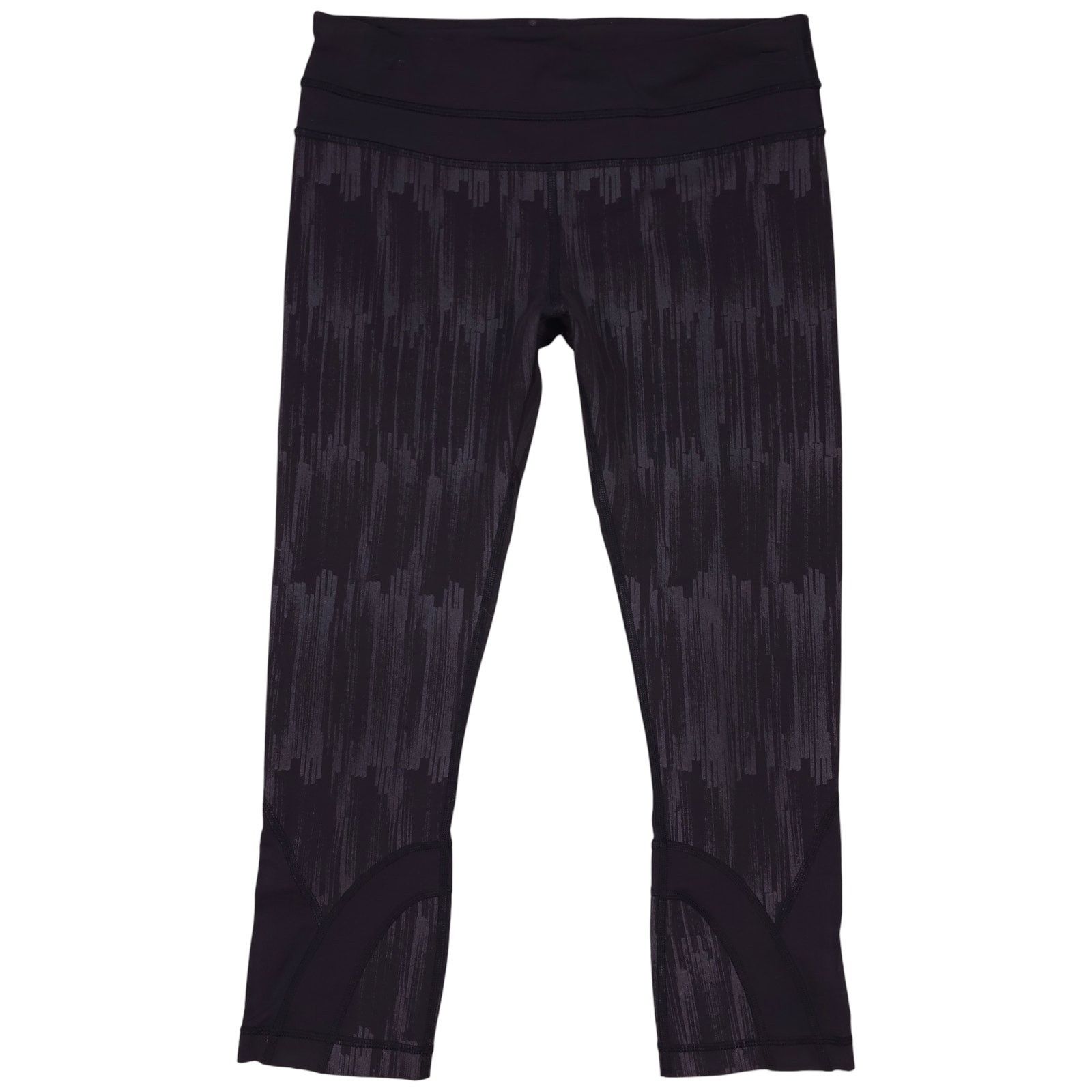 Lululemon Lululemon Run Inspire Crop II Full-On Luxtreme Black Gray 6 Size 28" / US 6 / IT 42 - 1 Thumbnail