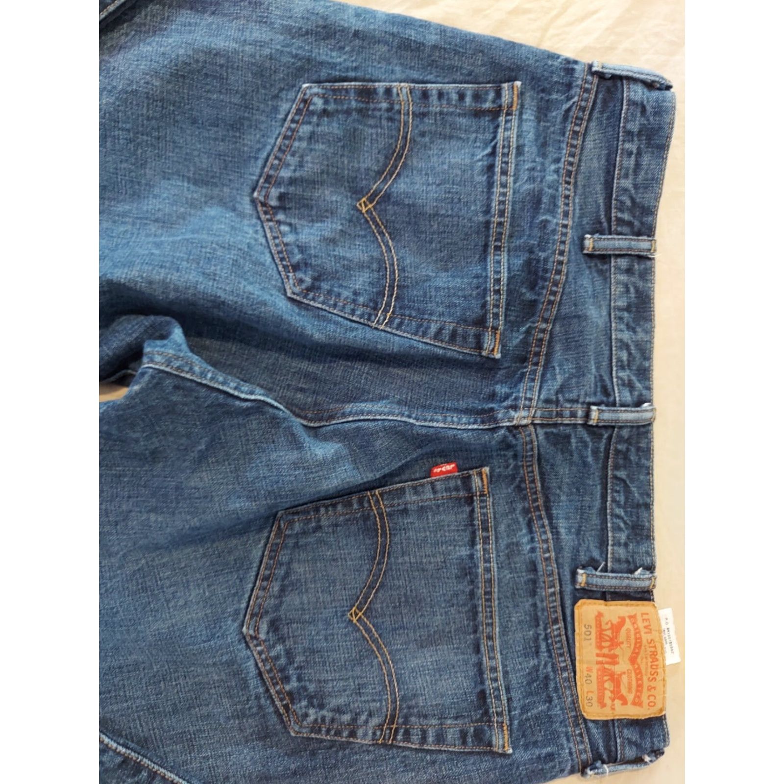 Levi's VINTAGE Levi's 501 Jeans 40x30 Regular Mens Jeans Denim Cotton Blue Straight 30 Inseam Size US 40 / EU 56 - 2 Thumbnail