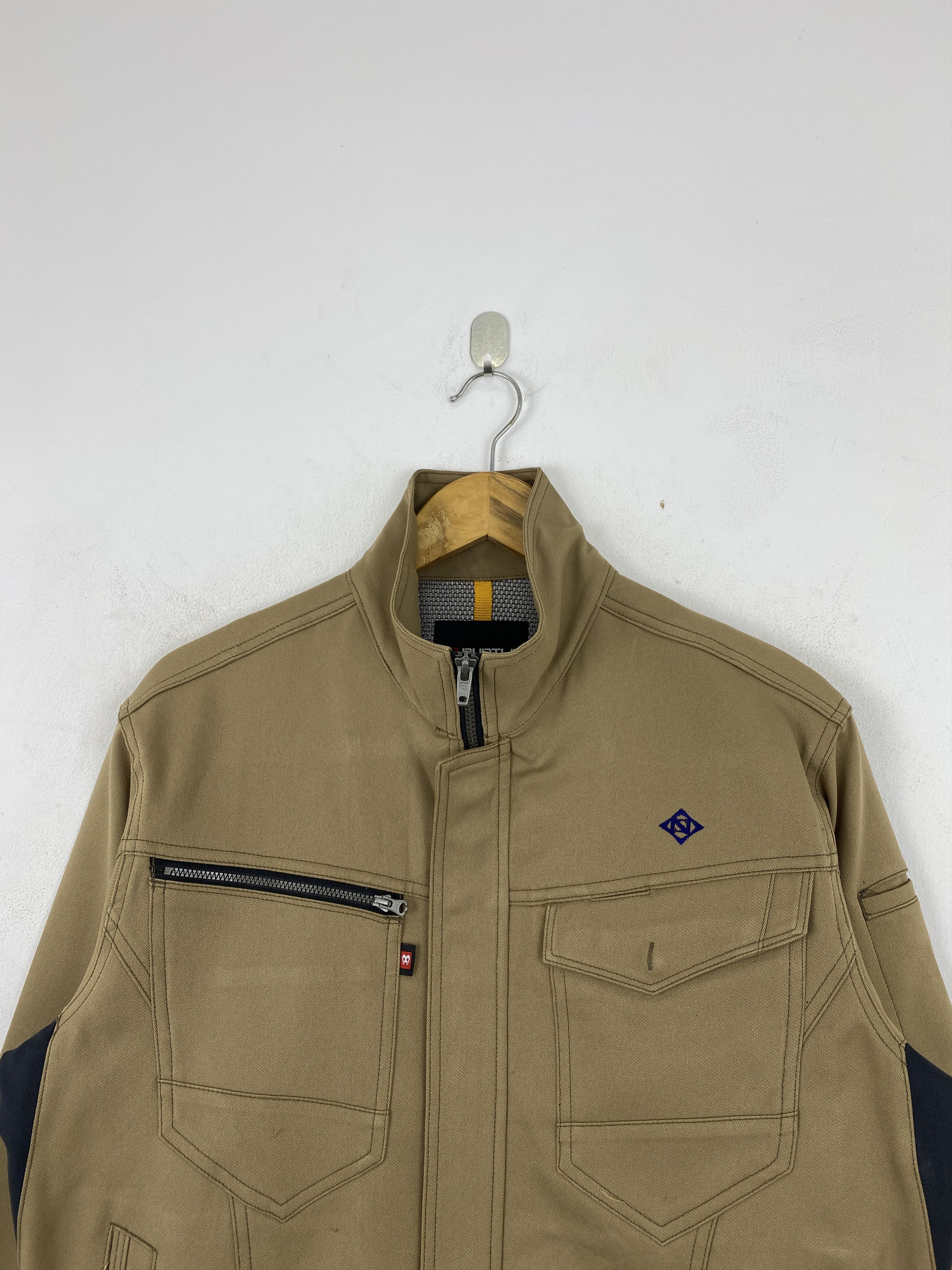Japanese Brand Vintage Burtle Workwear Zipper Jacket JA0170 Size US L / EU 52-54 / 3 - 3 Thumbnail