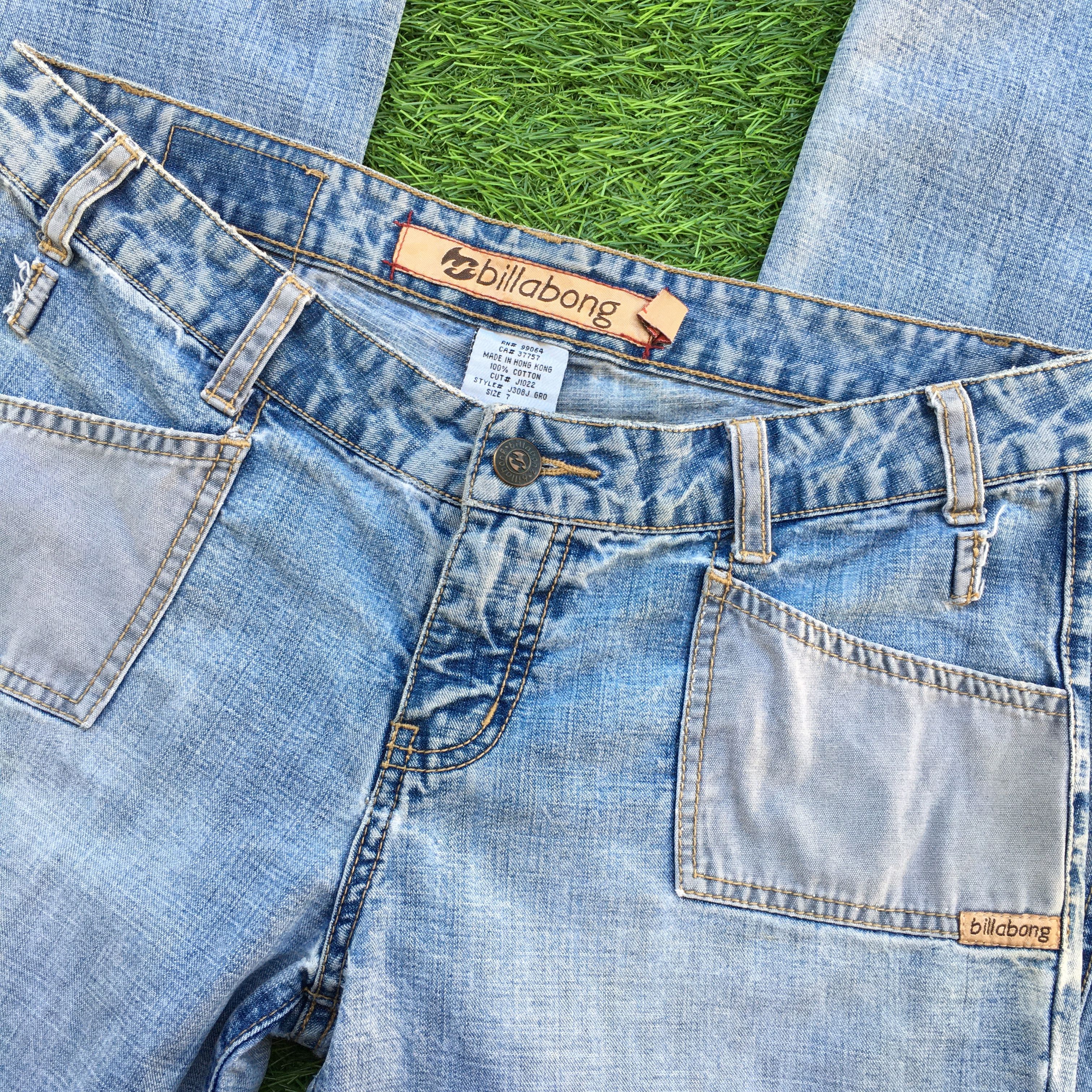 Japanese Brand Low Waist Flared Wide Leg Jeans D-1019 Size 28" / US 6 / IT 42 - 5 Thumbnail