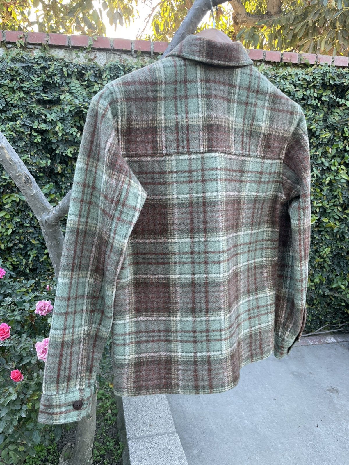 RRL Ralph Lauren RRL Ralph Lauren Plaid Wool Knit Western Shirt XS Size US XS / EU 42 / 0 - 8 Thumbnail